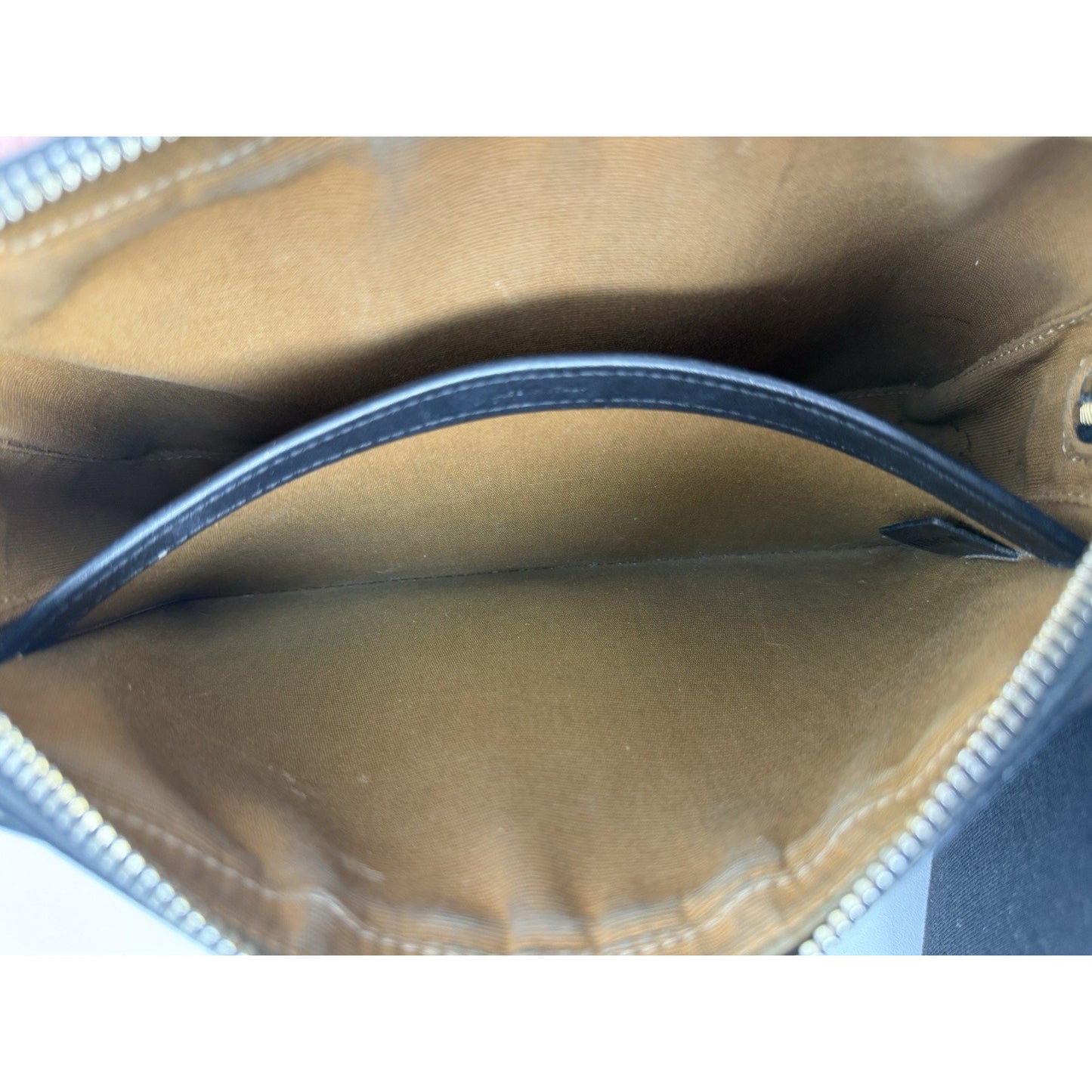 Celine Shoulder Bag Messenger Logo Print Triomphe Leathe
