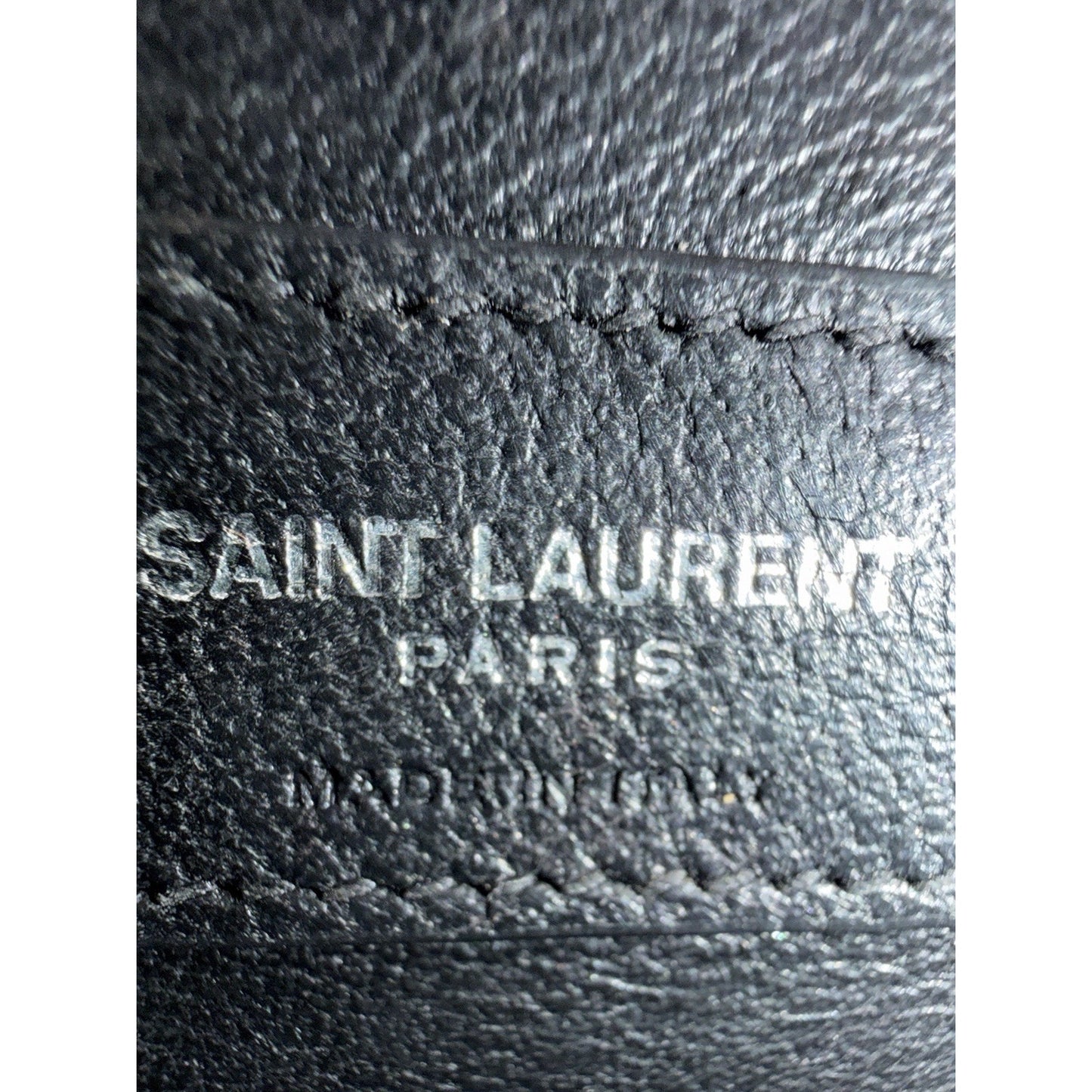 Saint Laurent Kate Monogram Tassel Bag Small Dusty Pink Croc-Embossed Leather S4