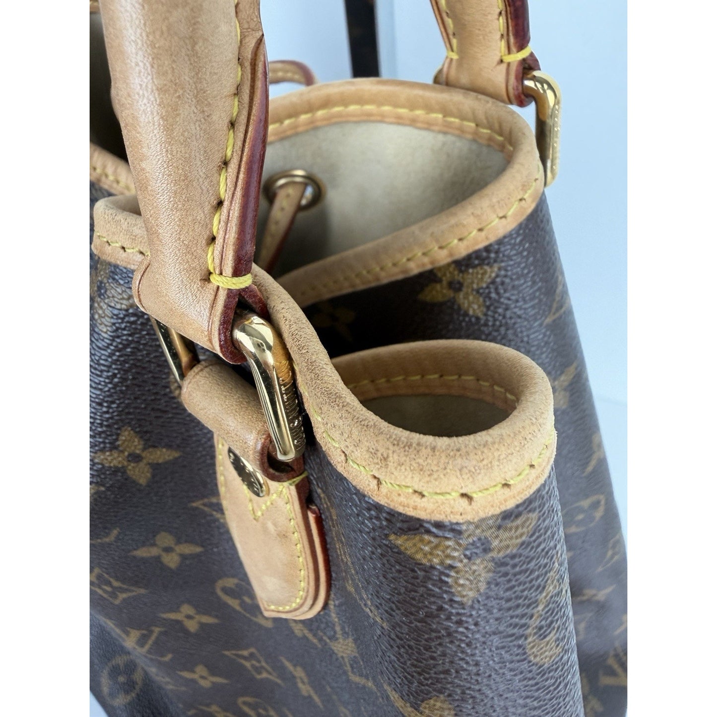 Louis Vuitton Neo MM Bucket Shoulder Bag Brown LV Monogram Coated Canvas 2010 S