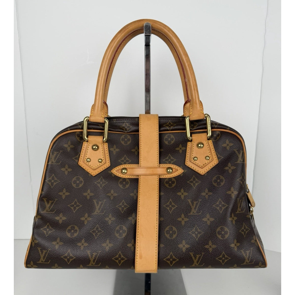 Louis Vuitton Vintage Manhattan Bag GM in Brown Monogram Coated Canvas 2005 S