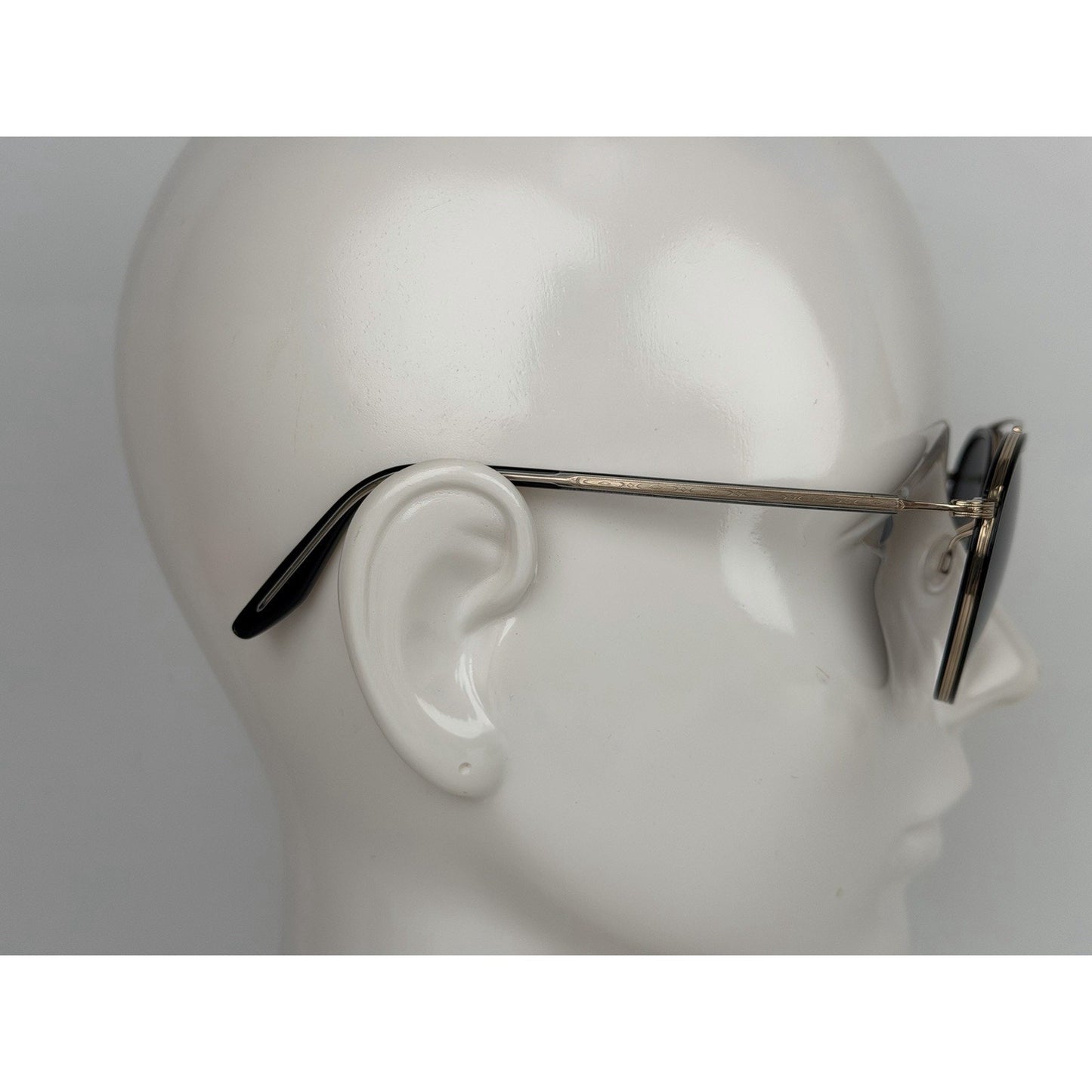 Barton Perreira Justice 56 Round Sunglasses-Frame in Black Acetate