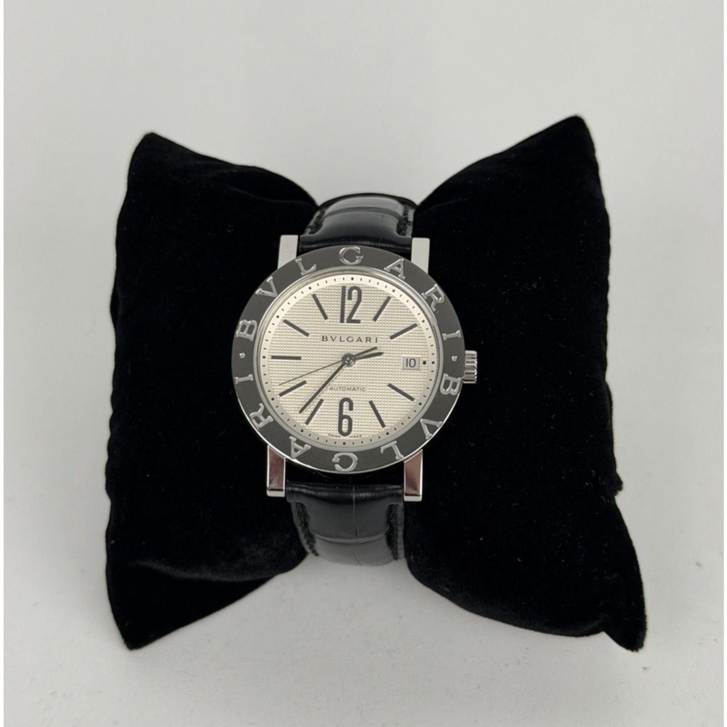 Bulgari Bvlgari BB38SL Stainless Steel Watch and White Dial