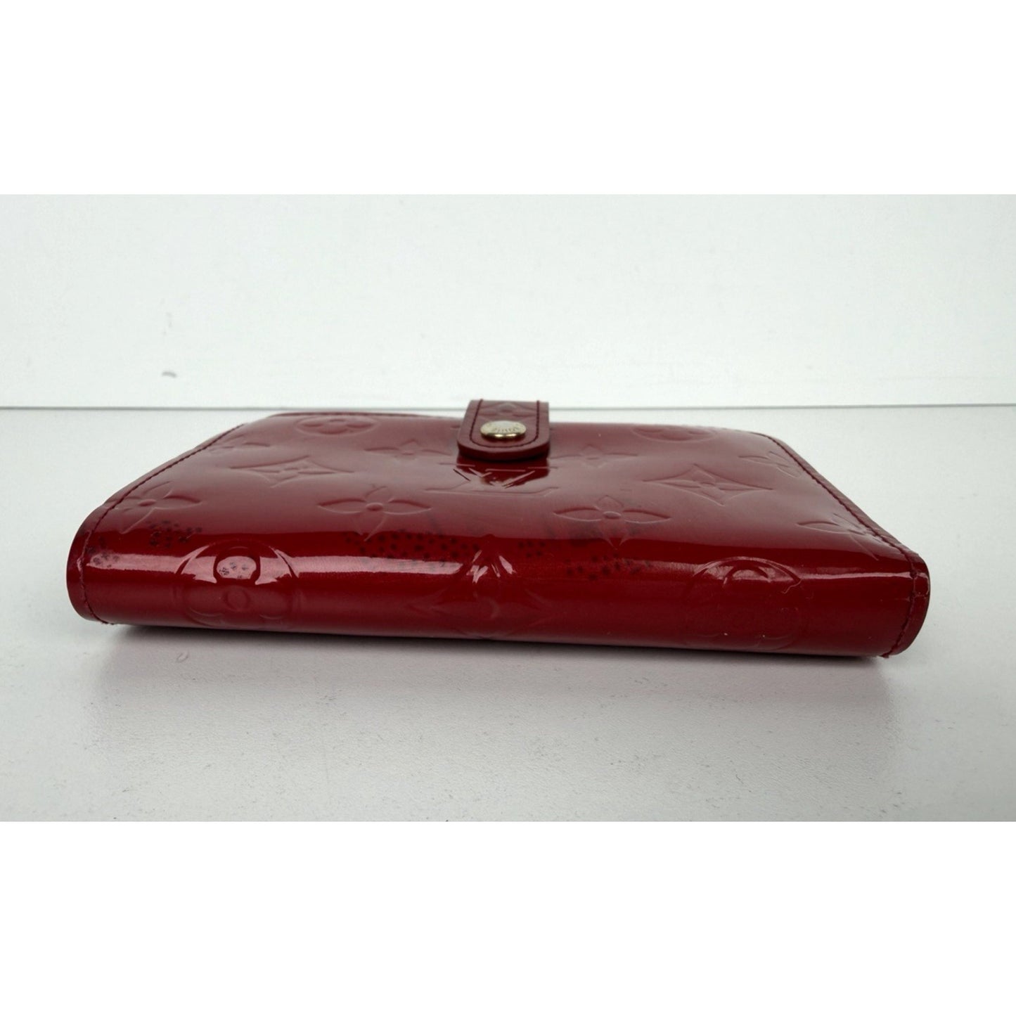 Louis Vuitton LV Monogram Vernis Patent Leather French Purse Wallet in Red 2007