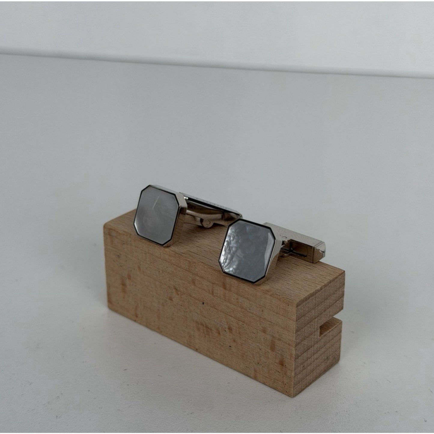 Cartier Santos de Cartier Cufflinks with White Pearl