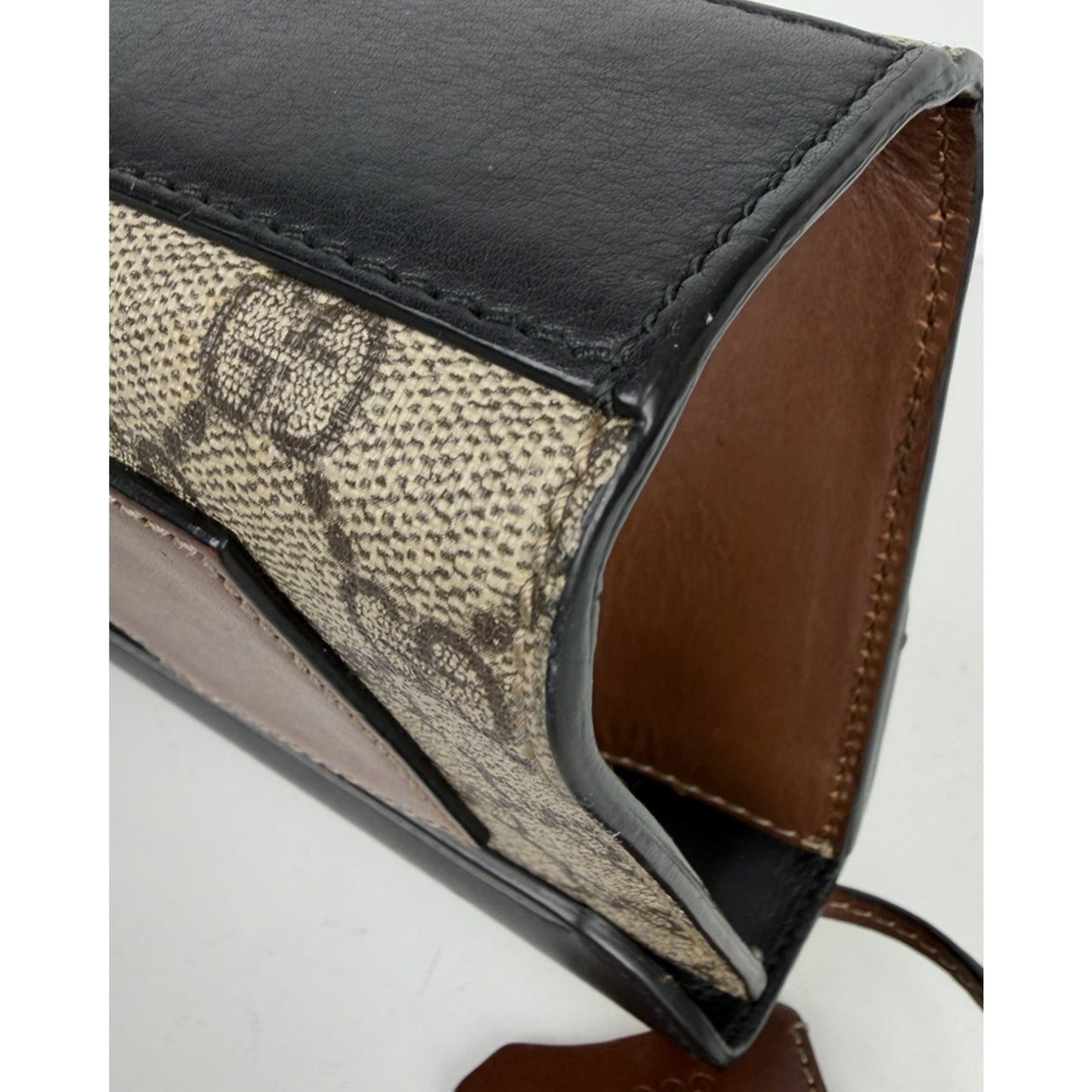 Gucci Padlock Small Shoulder Bag GG Supreme Beige/Black Canvas and Leather S07