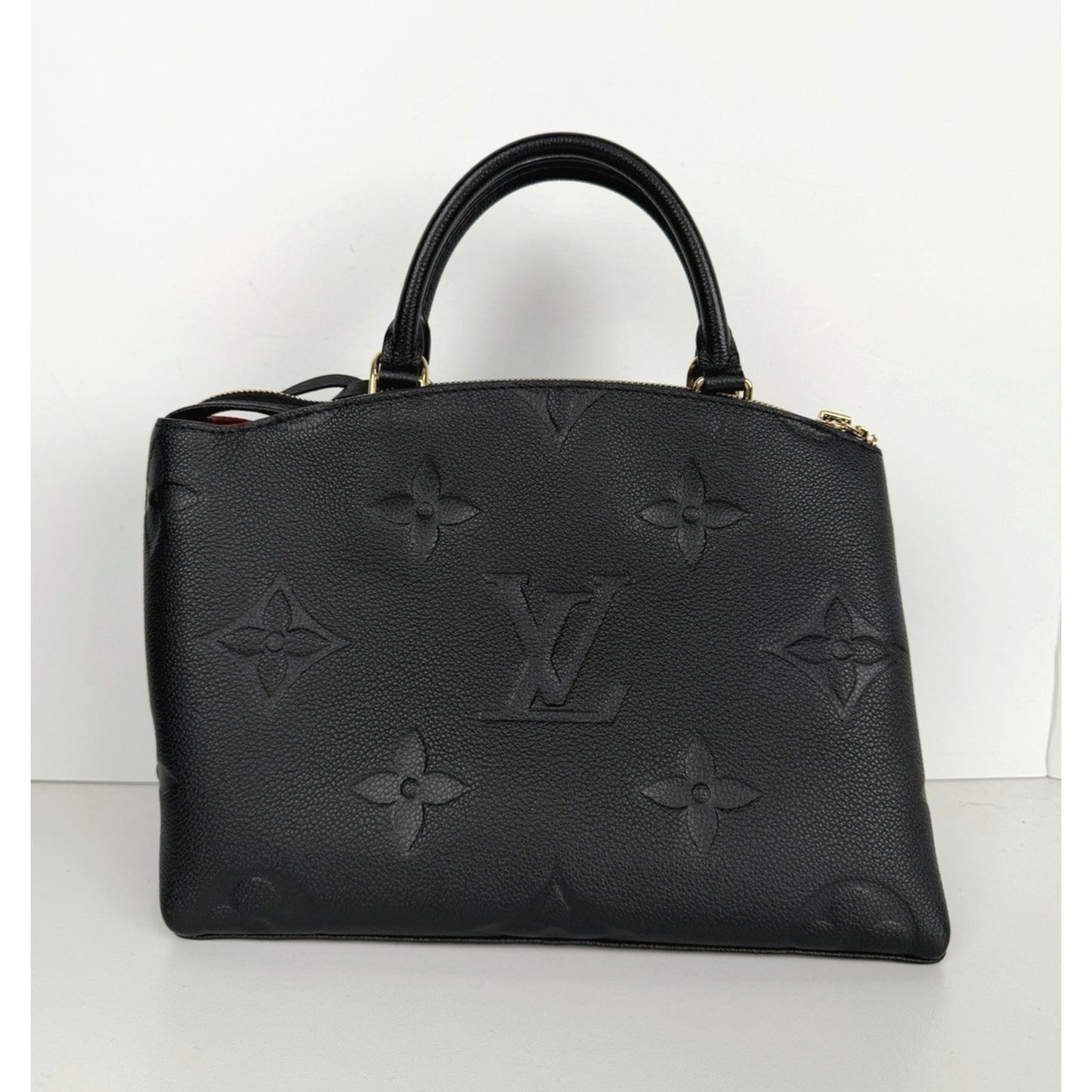 Louis Vuitton Grand Palais Bag Petite Black LV Monogram Empreinte Leather NFC D9