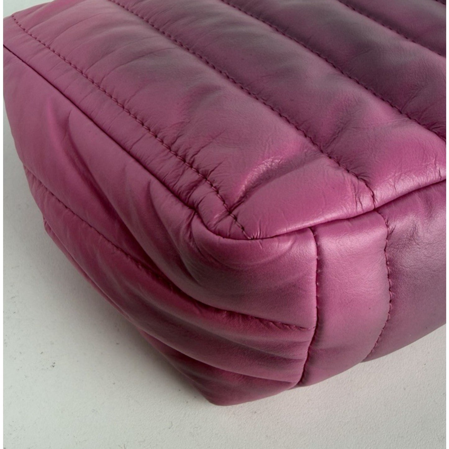 Balenciaga Monaco Mini Bag in Pink Quilted leather Silver HW E6