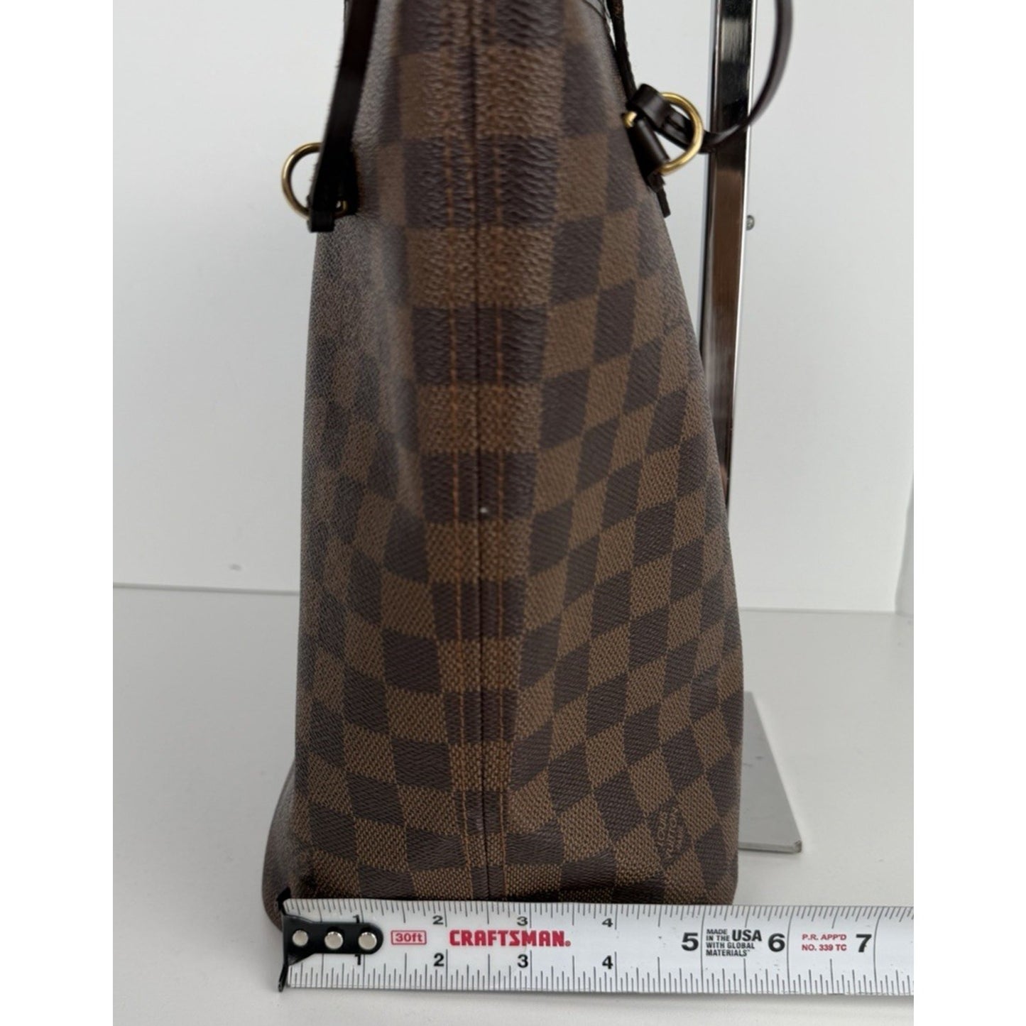 Louis Vuitton Neverfull MM Tote Bag in Damier Ebene Coated Canvas 2009 S-19
