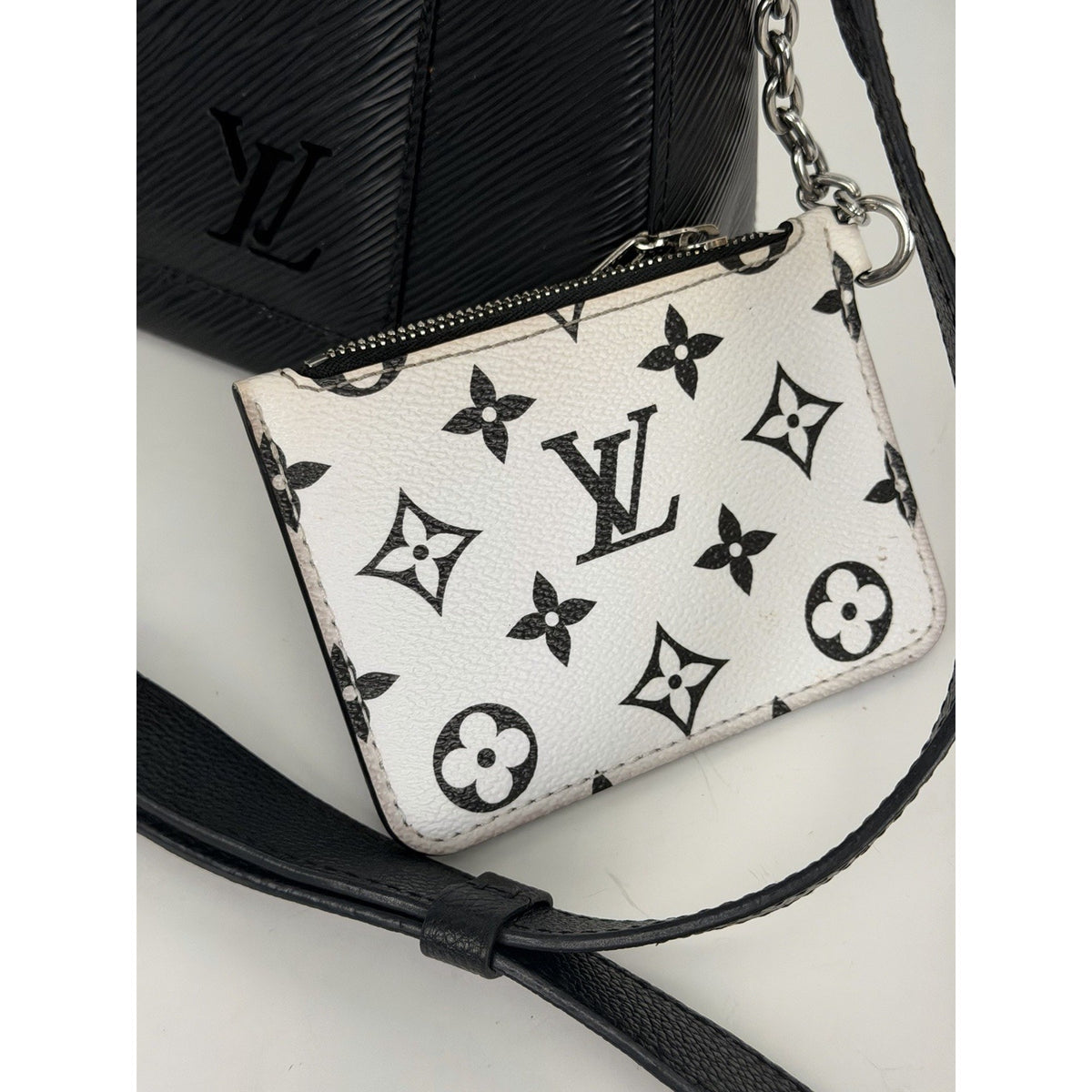 Louis Vuitton Marelle Bag in Black Epi Leather with Coin Monogram Pouch NFC C-3