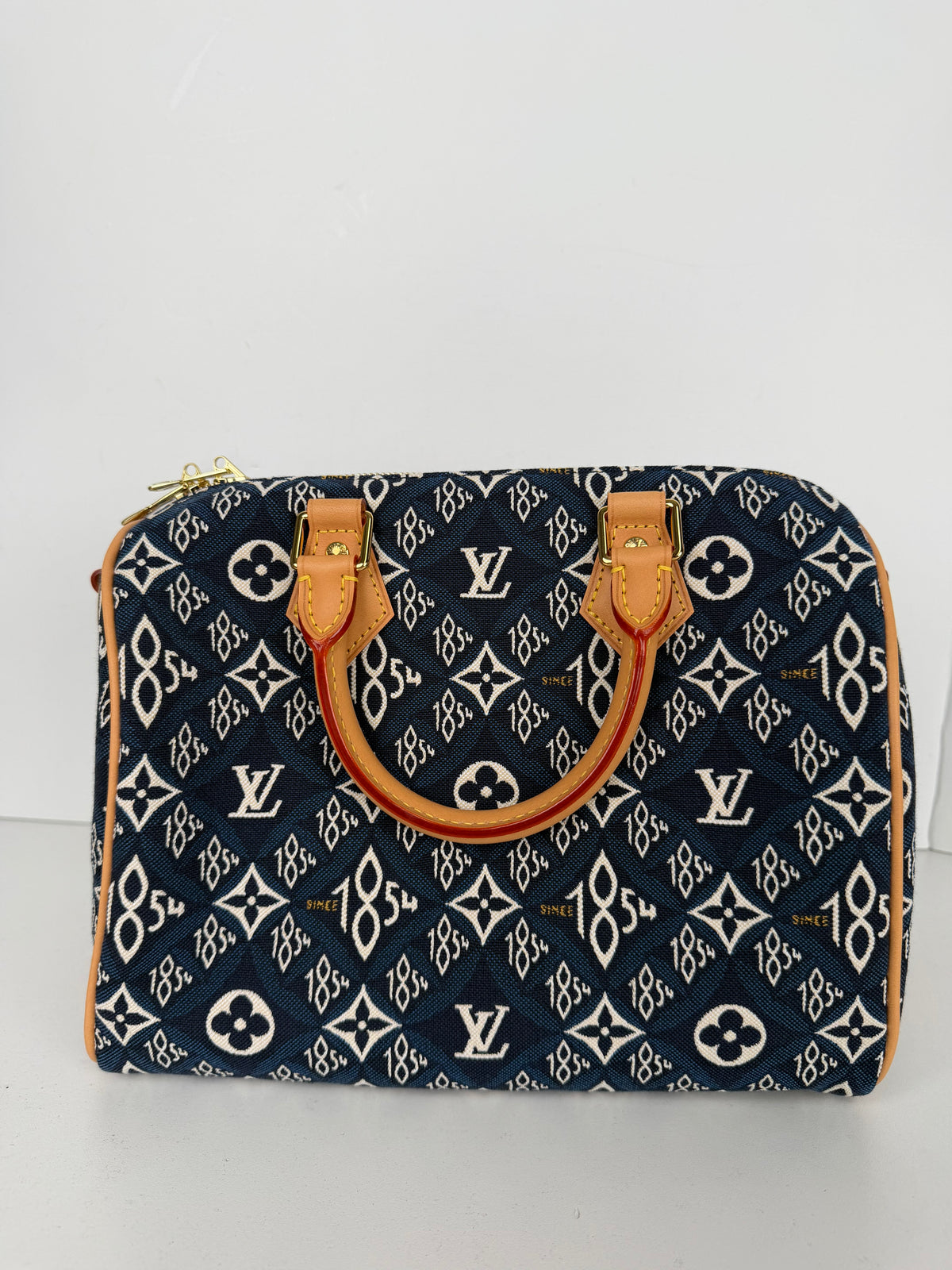 Louis Vuitton Since 1854 Speedy Bandoulière 25 in blue jacquard canvas