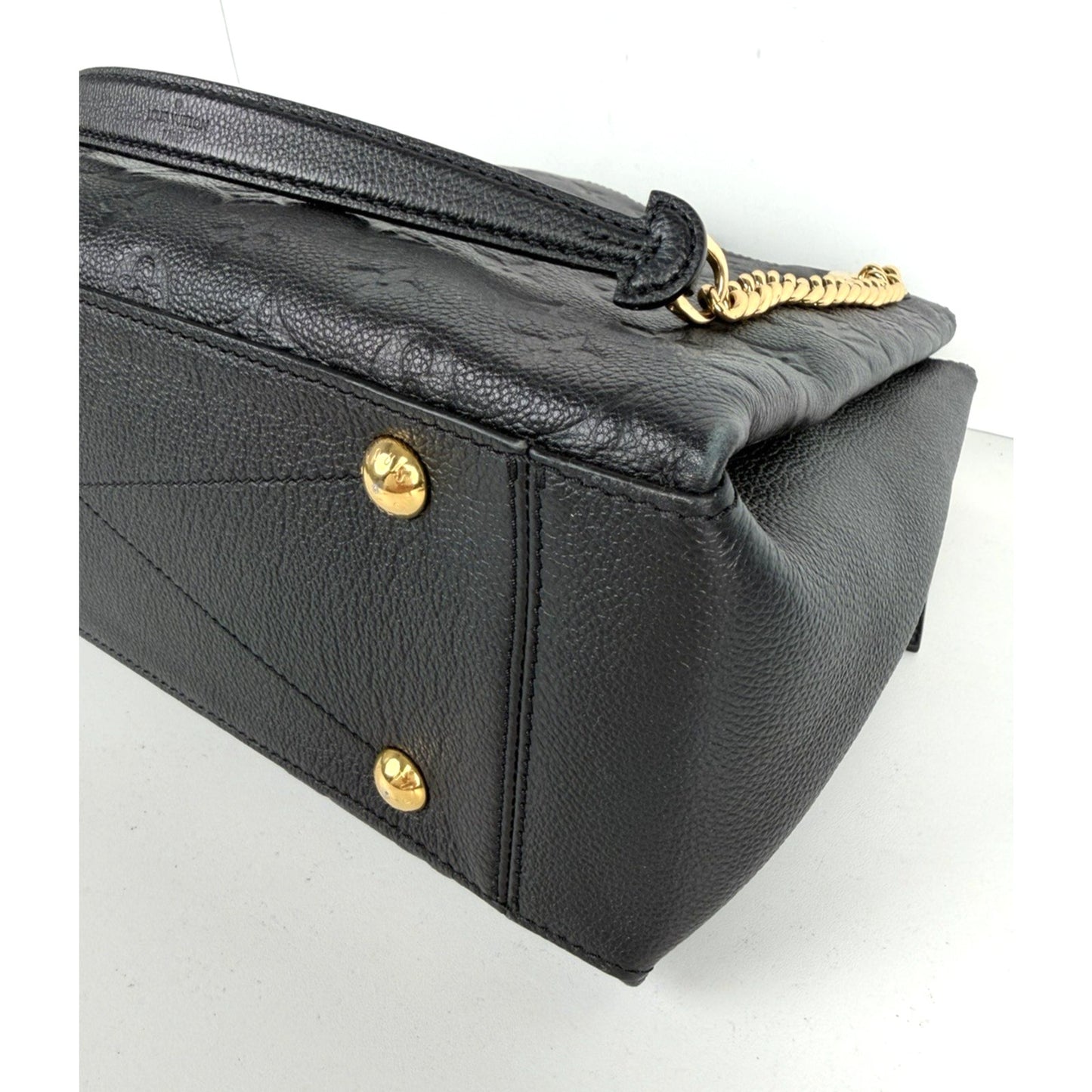 Louis Vuitton Surene Shoulder Bag MM Black LV Monogram Empreinte Leather 2018 C1