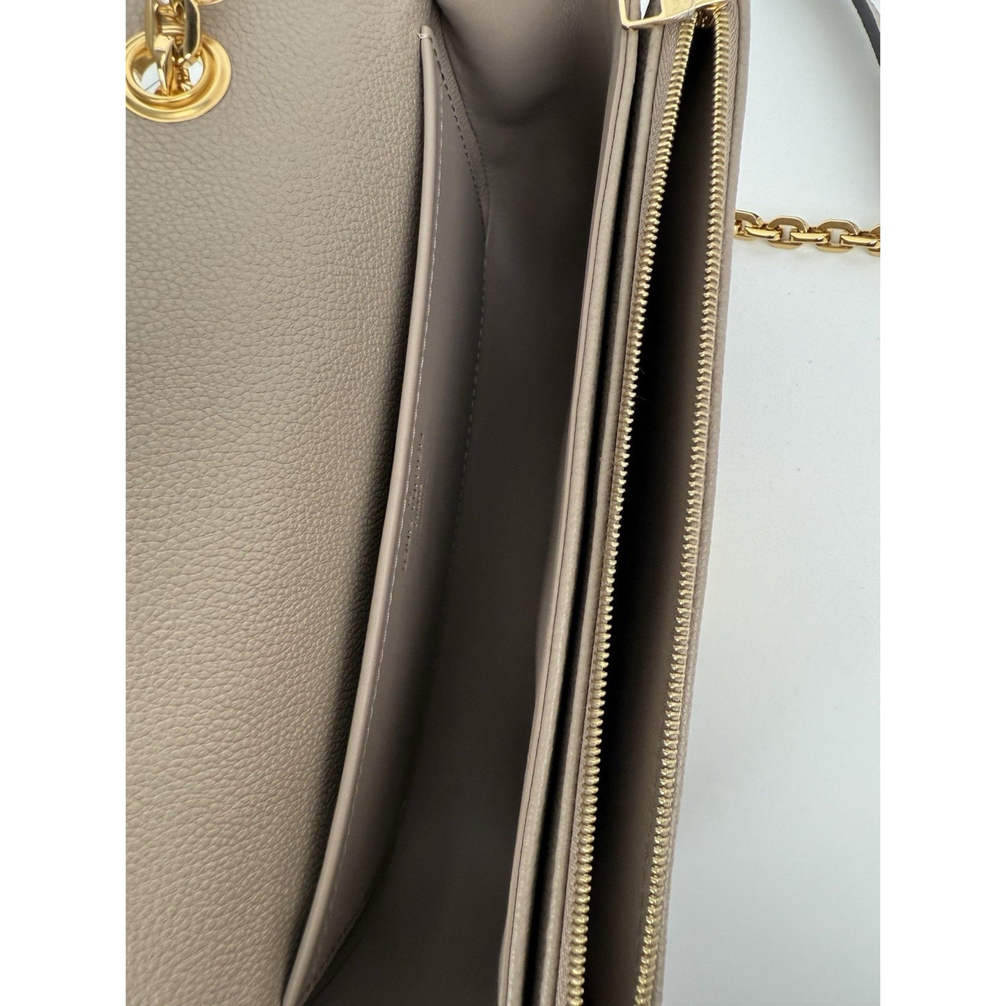 LOUIS VUITTON LV GHW Marceau Momogram Empreinte Beige Leather Shoulder Bag