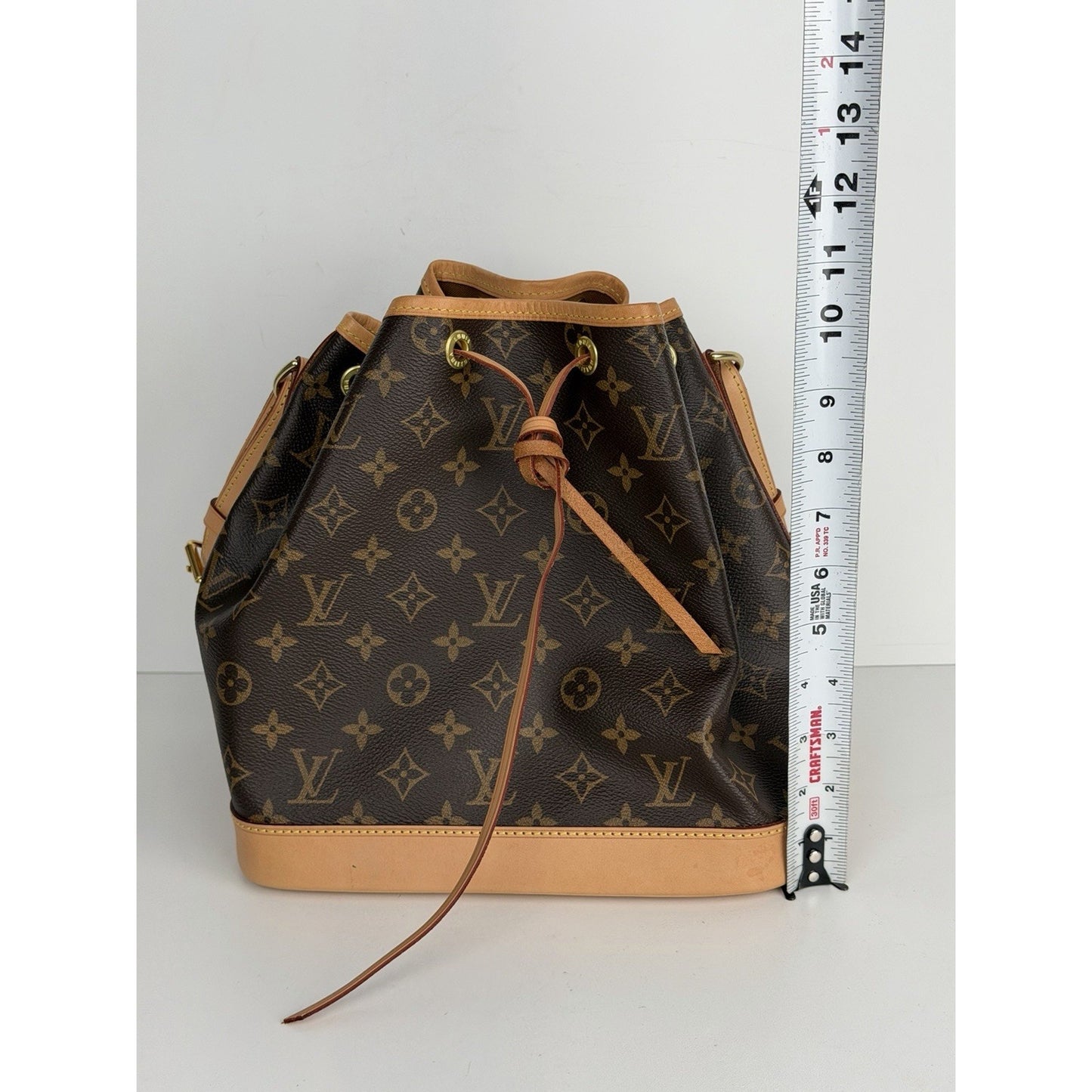 Louis Vuitton Petit Noe Shoulder Bag NM in Brown Monogram Coated Canvas NFC S