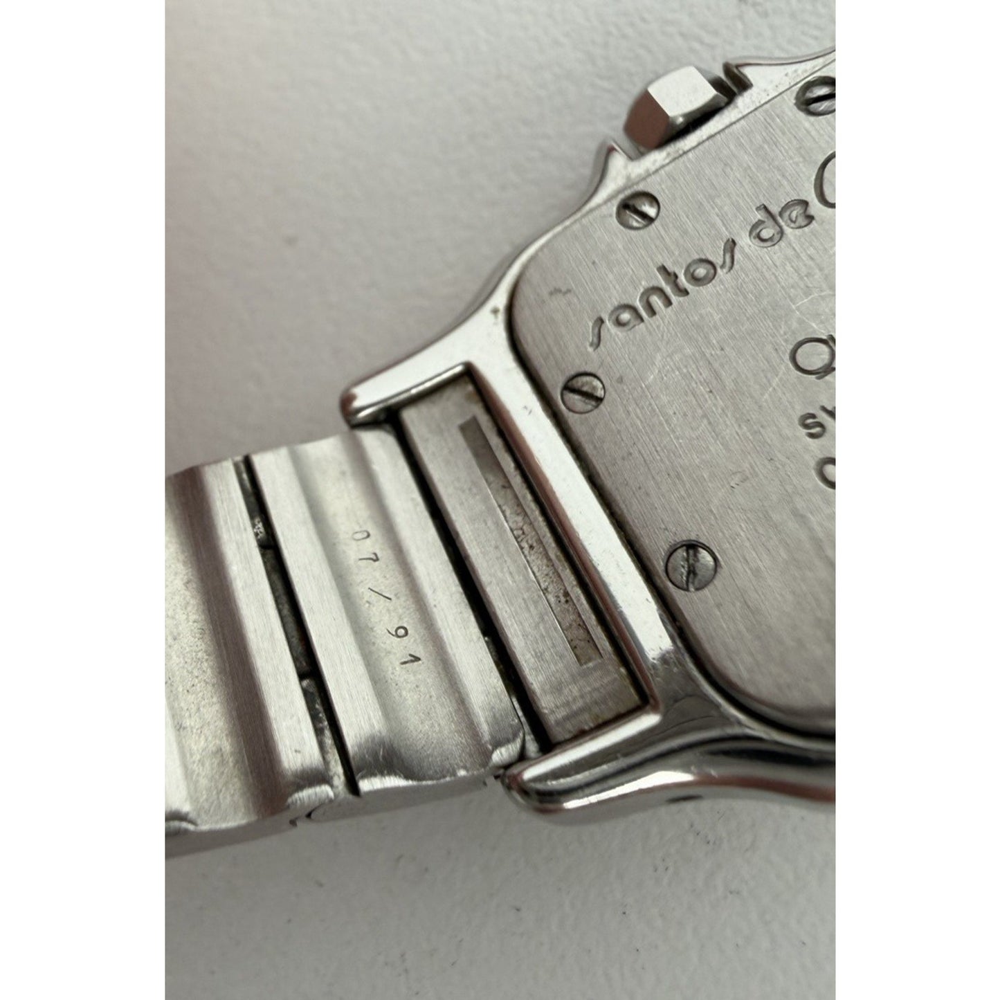 Cartier Santos De Cartier Galbee Watch in Stainless Steel & 18k Yellow Gold