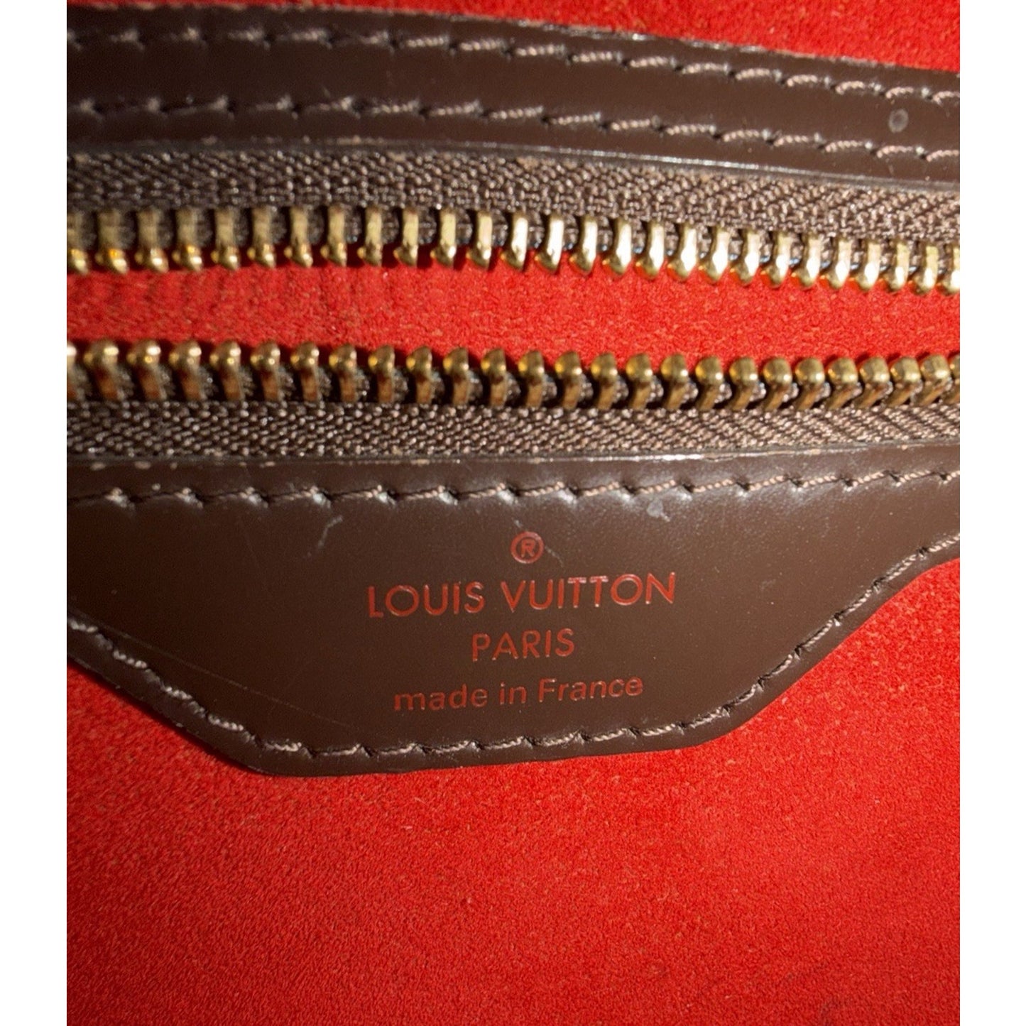 Louis Vuitton Bergamo MM Bag in Damier Ebene Coated Canvas 2012 E-6
