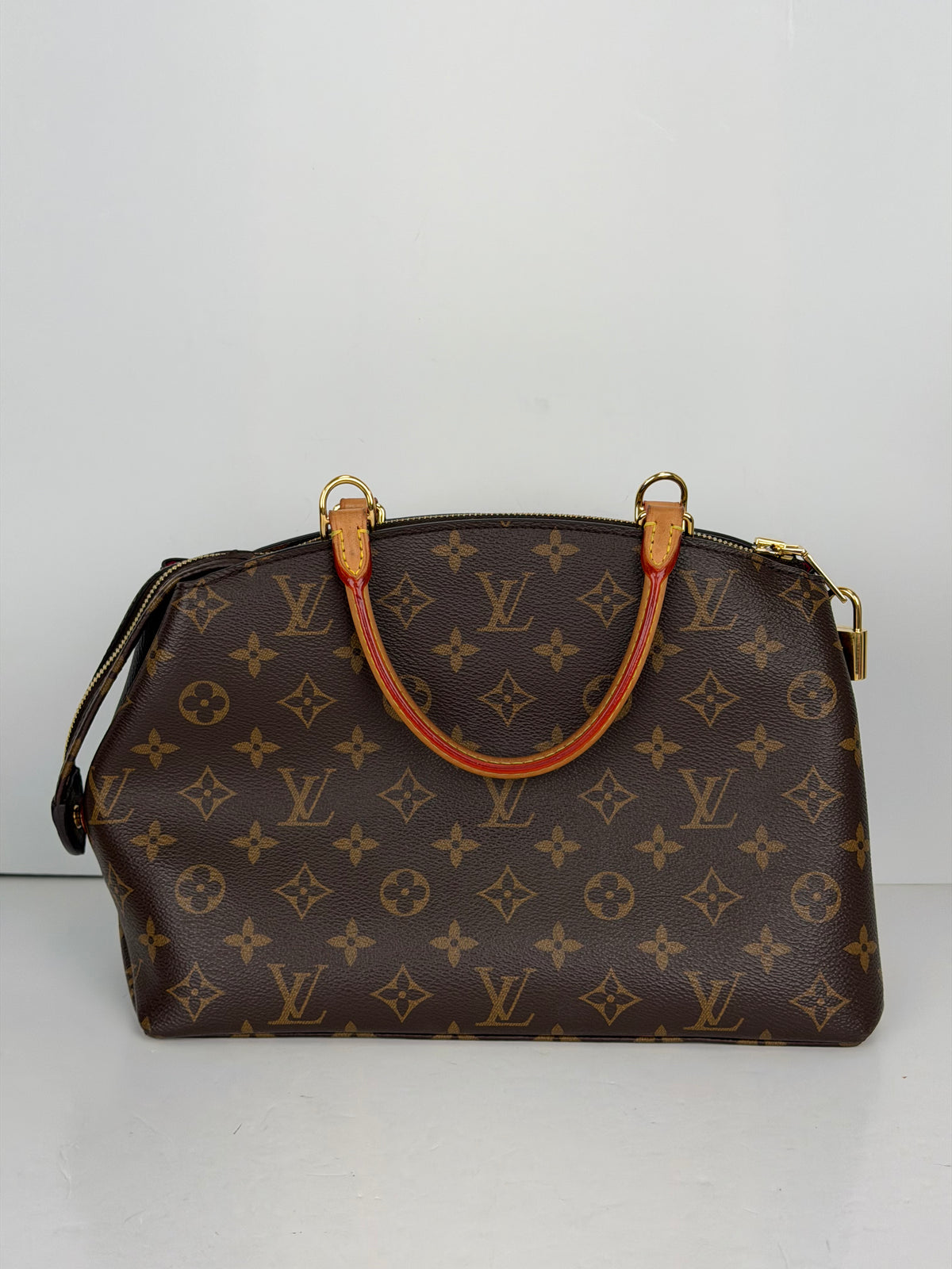 Louis Vuitton Petit Palais Top Handle Bag in Brown LV Monogram Canvas NFC YS07