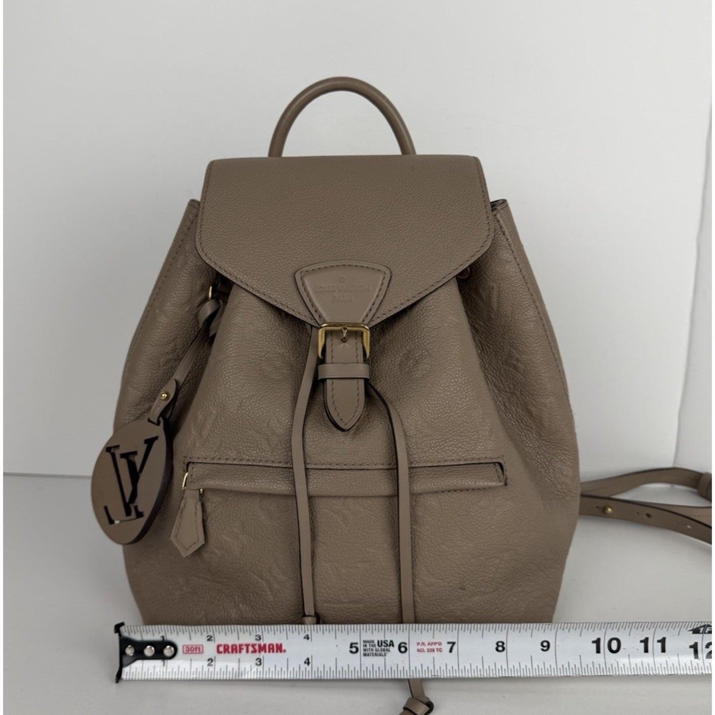 Louis Vuitton Monogram Empreinte Montsouris NM Backpack Neutral Tourterelle D2