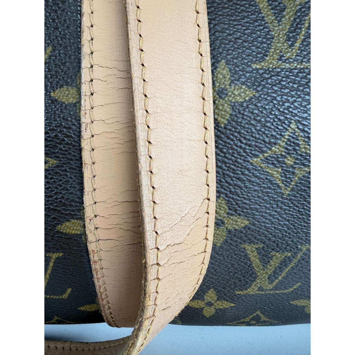 Louis Vuitton Monogram Sac Flanerie Bag Vintage Brown LV Monogram Canvas 1995 S