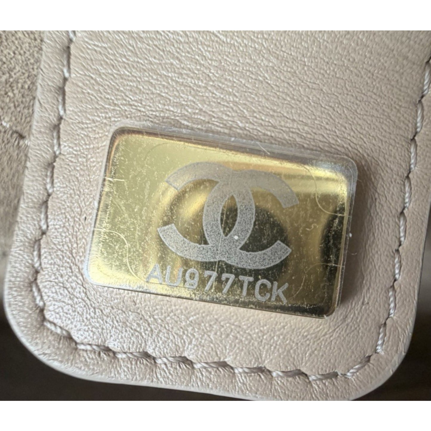 Chanel Perfect Bowling Large Bag in Khaki Brown Calfskin Leather D8