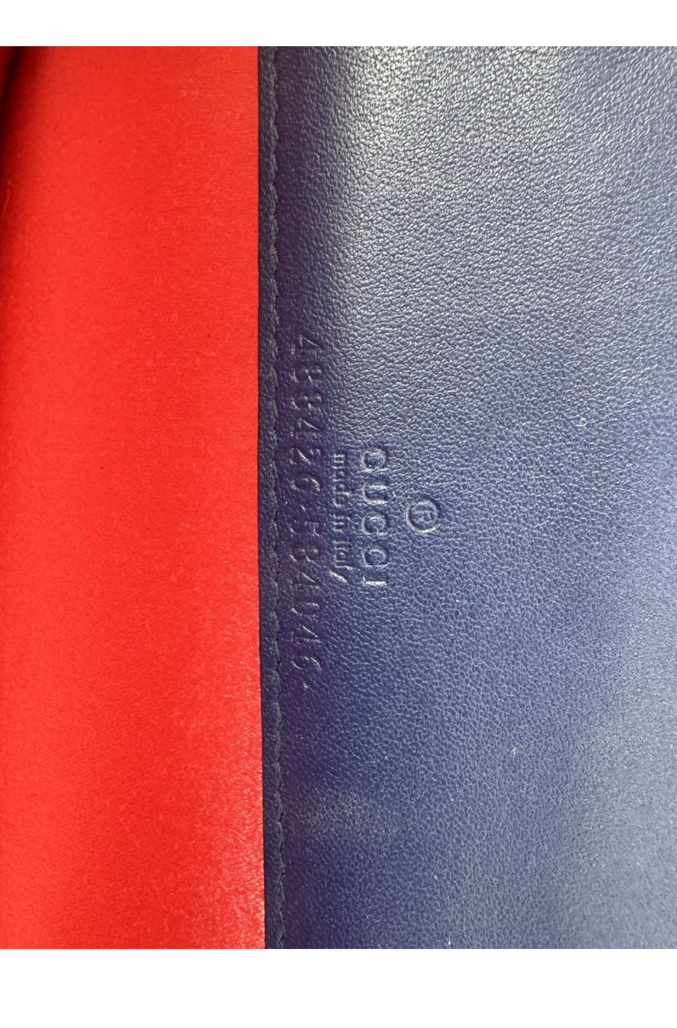 Gucci GG Marmont Blue Velvet Gold-Tone Chain Flap Crossbody Bag