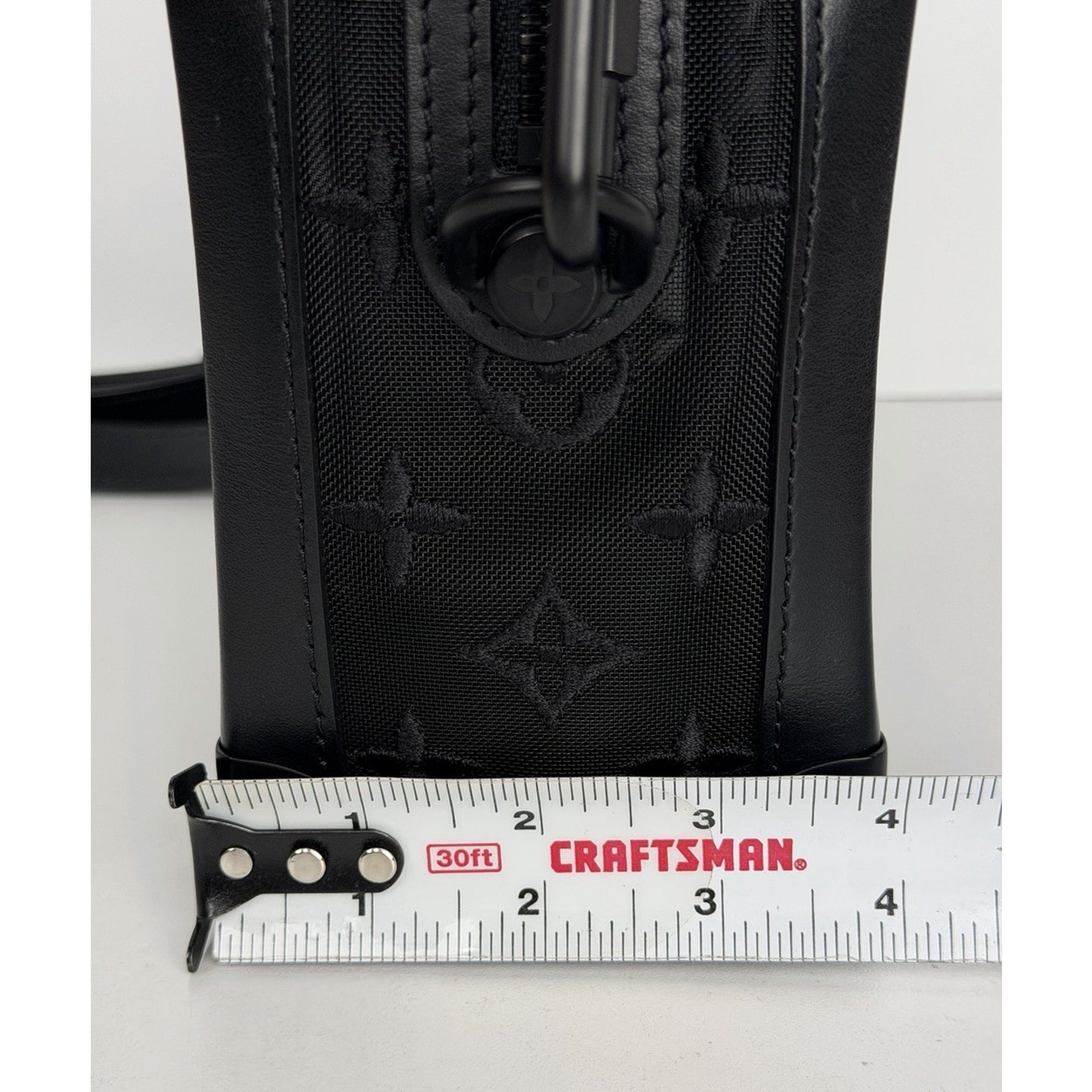 Louis Vuitton Soft Trunk Bag Black Monogram Embroidered Mesh Leather Trim2019 C5