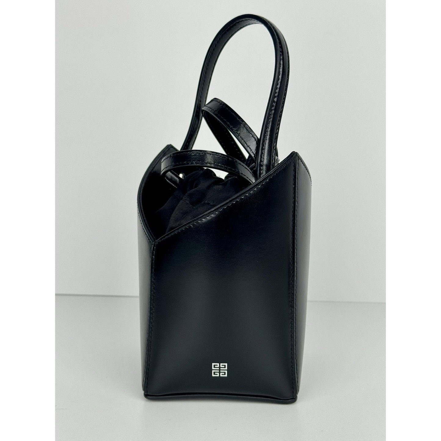 Givenchy Antigona Stretch Mini Top Handle Bag Black Box Leather
