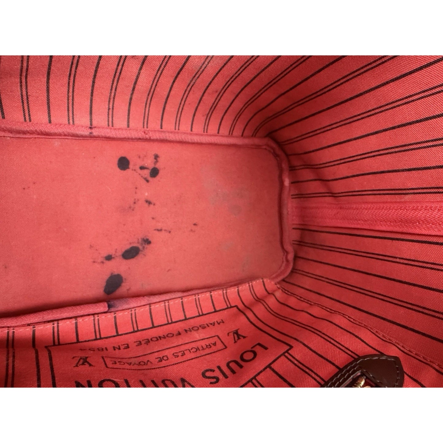 Louis Vuitton Neverfull Damier Ebene Tote PM Brown