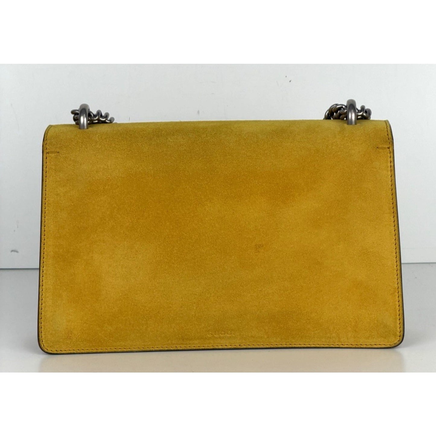 Gucci Small Suede Dionysus Yellow Shoulder Bag S-09
