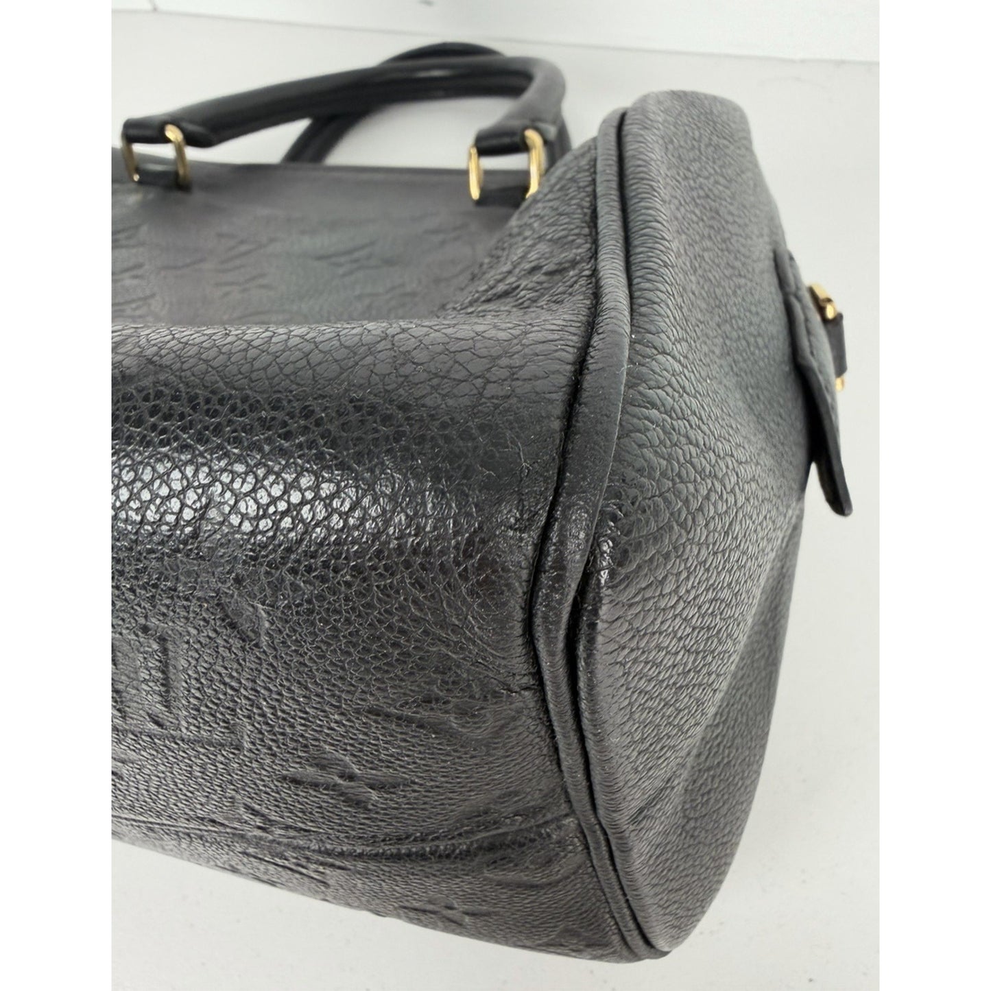 Louis Vuitton Speedy Bandouliere Bag 25 Black Monogram Leather 2016 S10