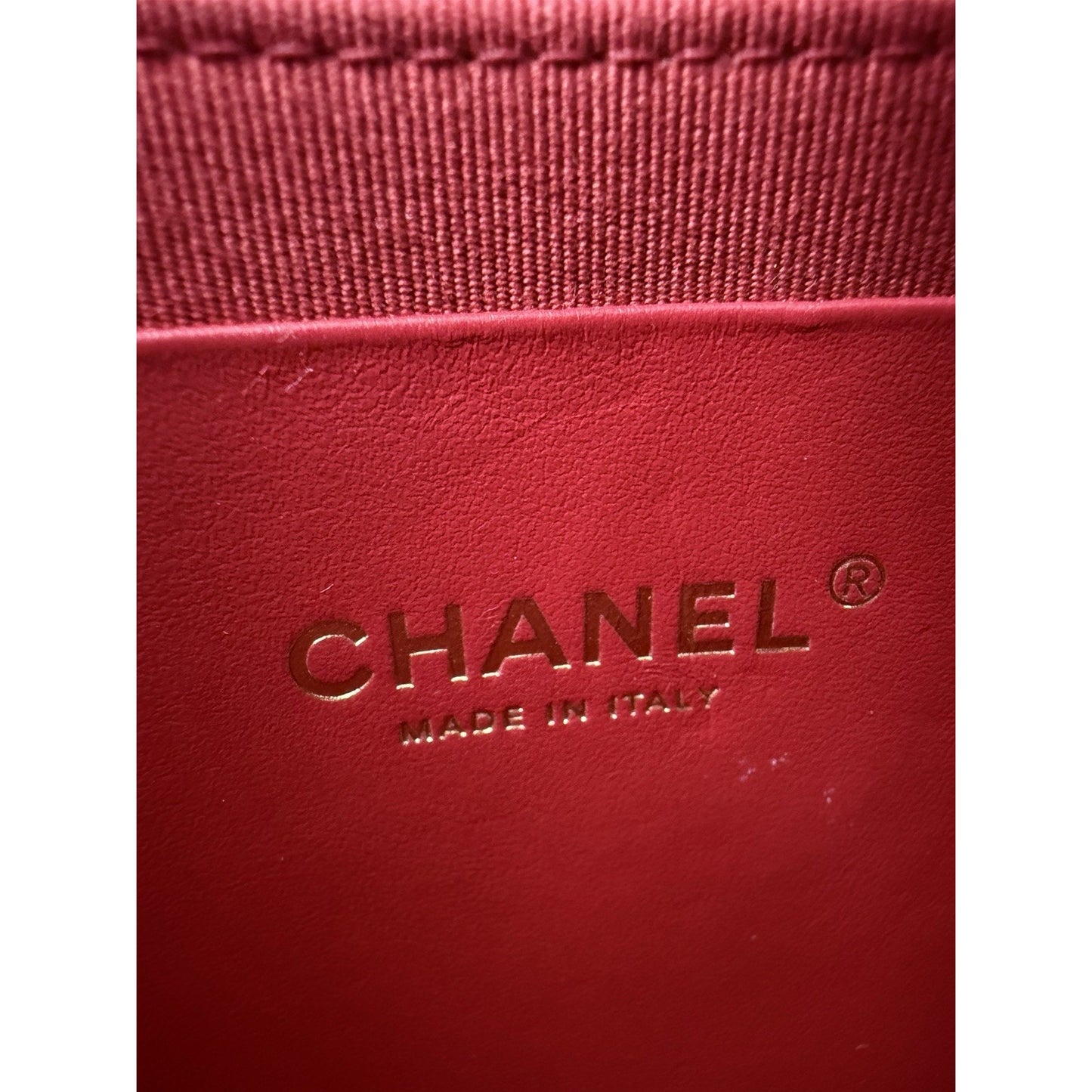 Chanel Hobo Bag Chain Around Large in Red Quilted Lambskin Leather NFC B2