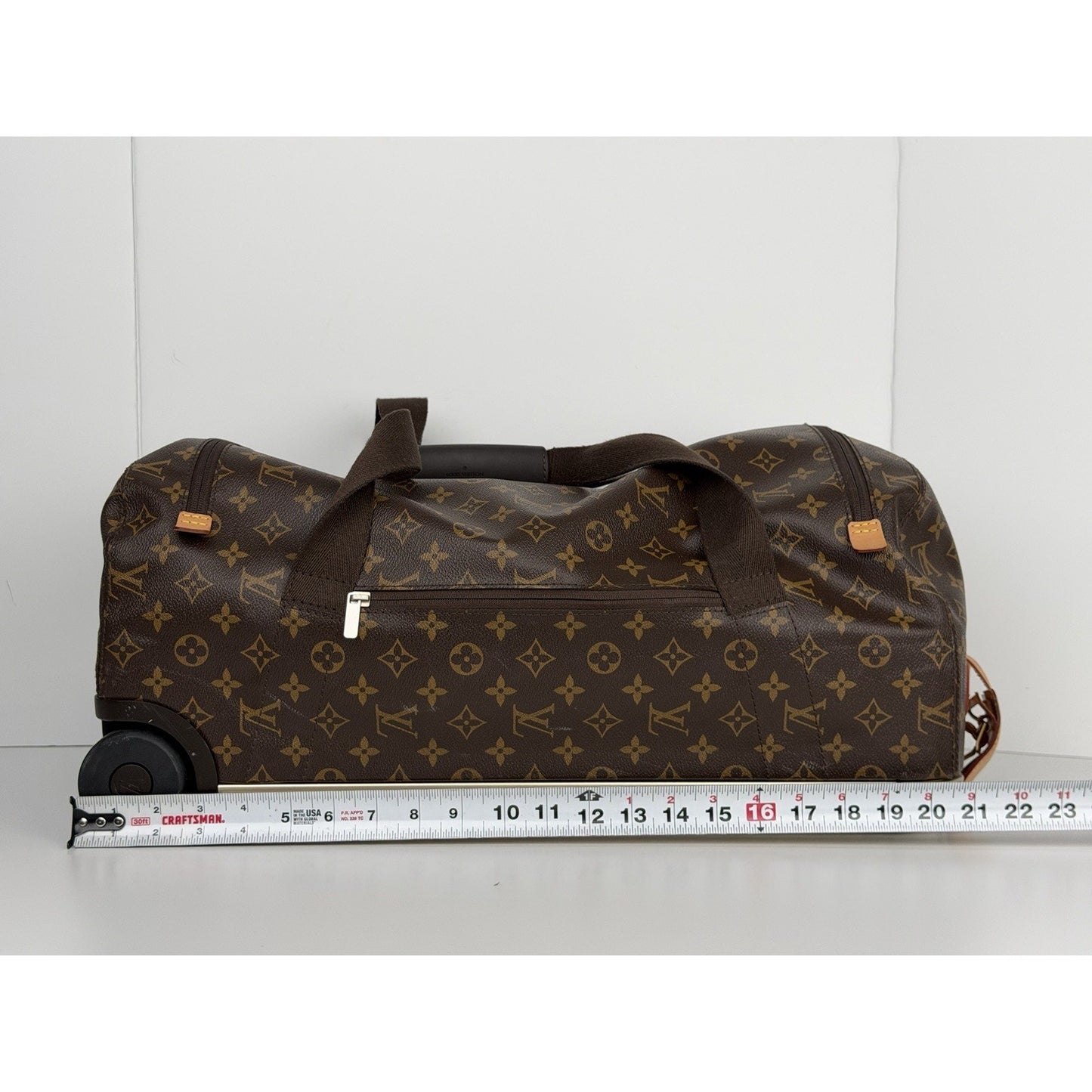Louis Vuitton Horizon Soft 55 Rolling Duffle Bag in Brown Monogram Canvas 2019