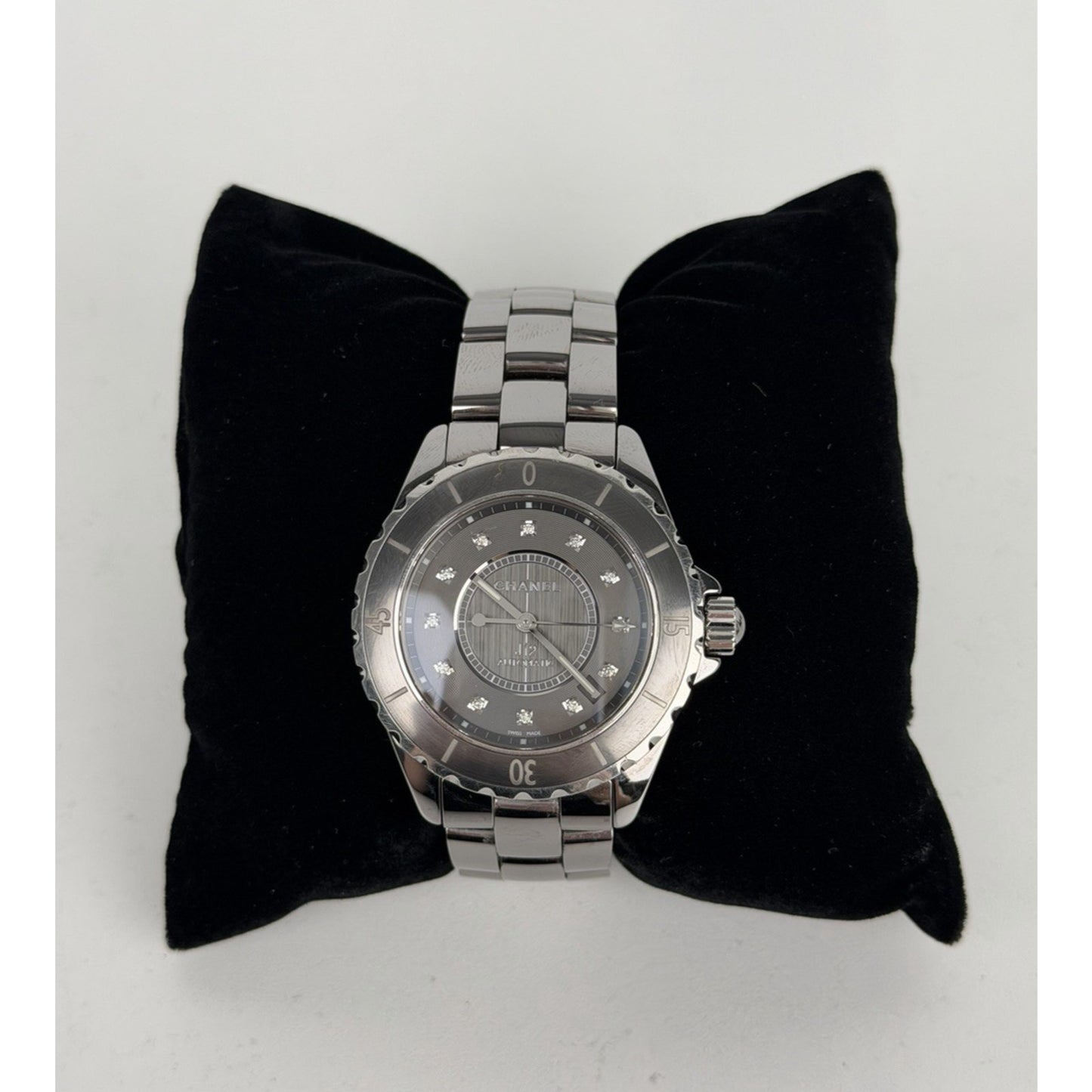 CHANEL J12 Chromatic Diamond Gray Dial Automatic Men's Watch