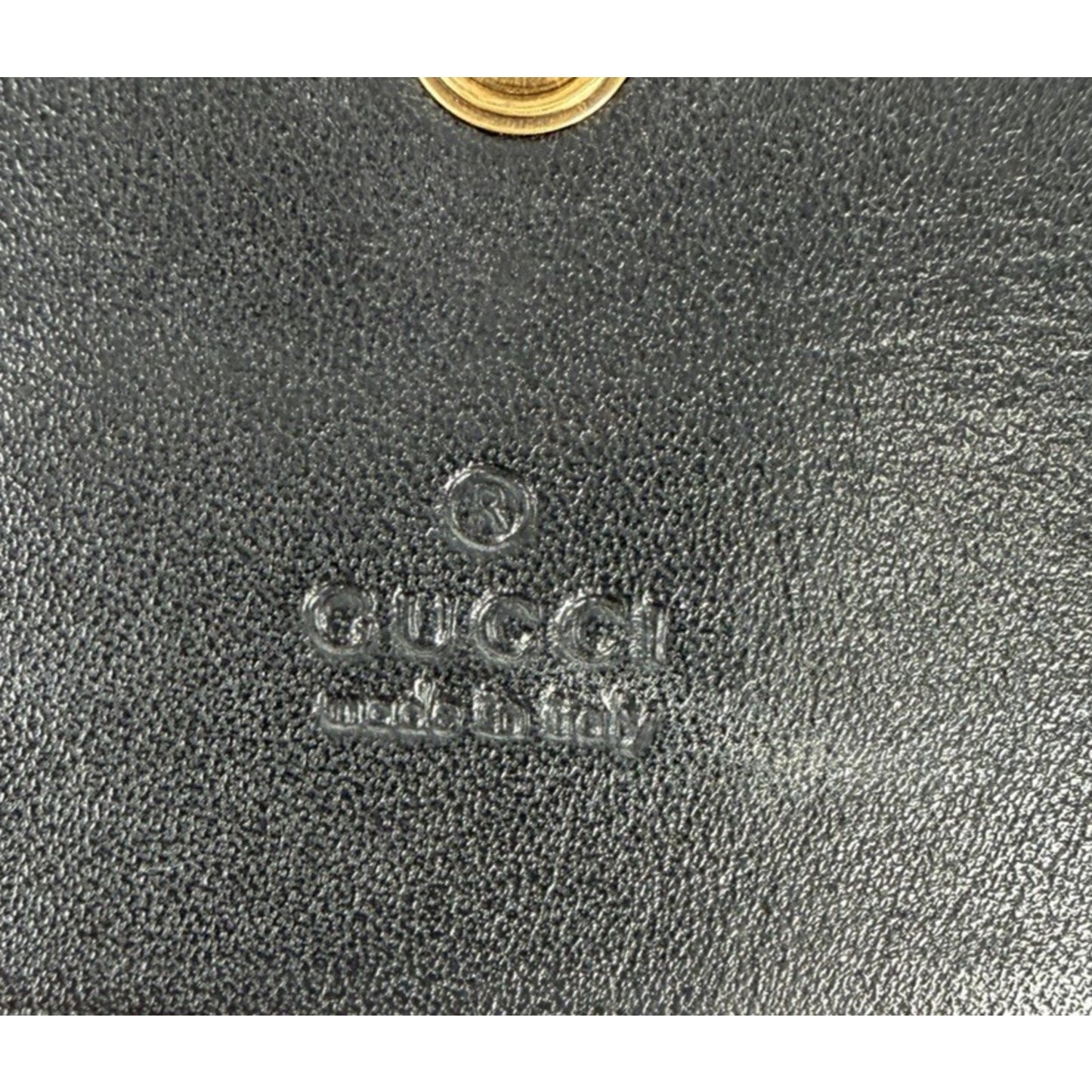 Gucci GG Marmont Matelasse Leather Card Case Wallet in Black K-3