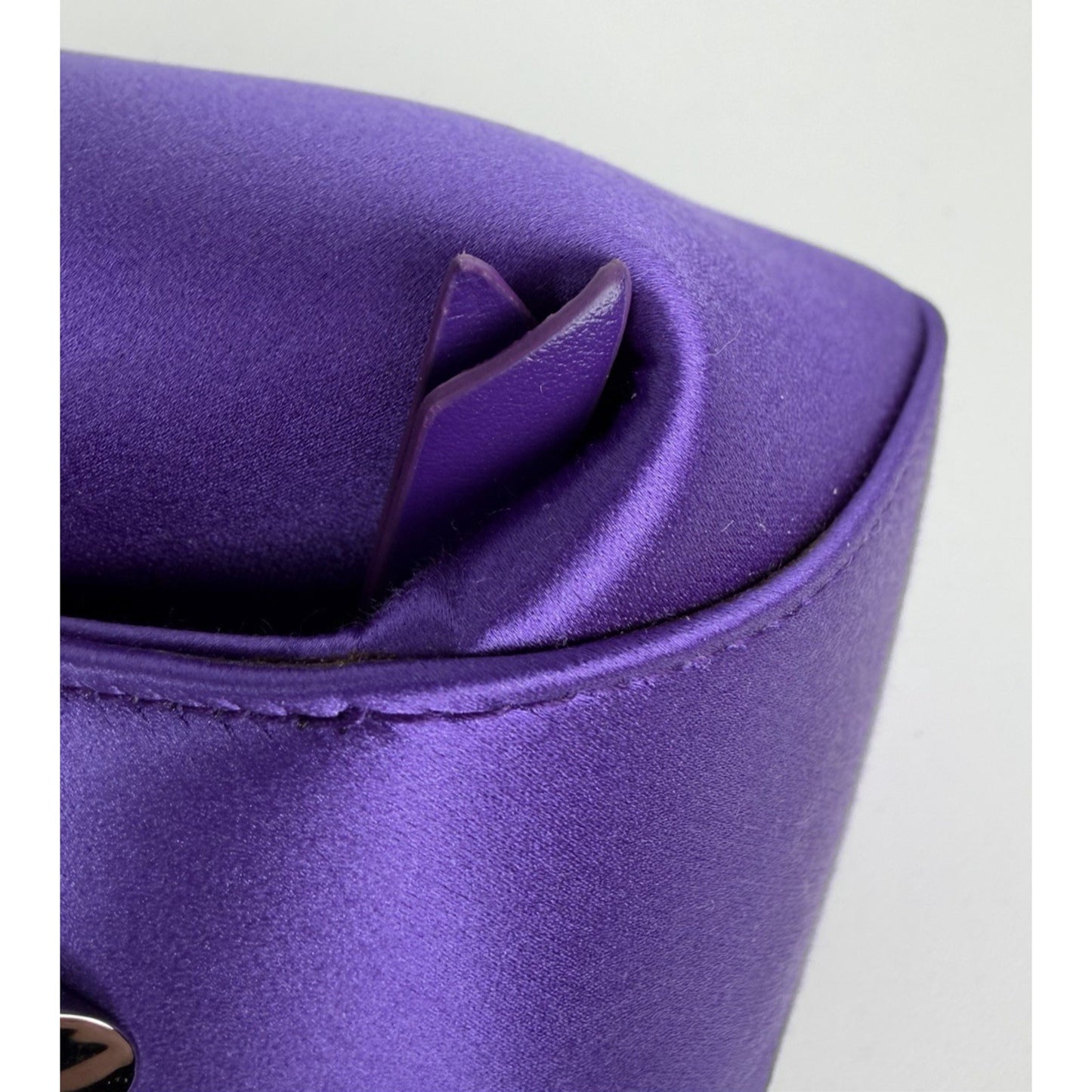Lanvin Haute Clutch Bag Séquence Purple Satin