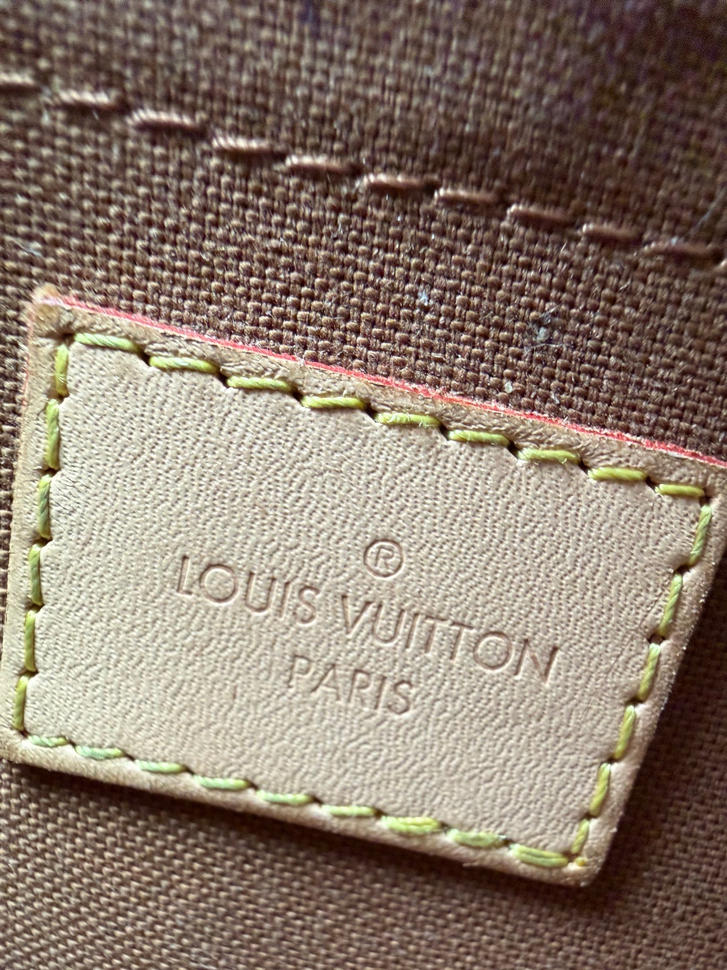 Louis Vuitton Multi Pochette Bag in Khaki & Brown LV Monogram Coated Canvas NFC C-9