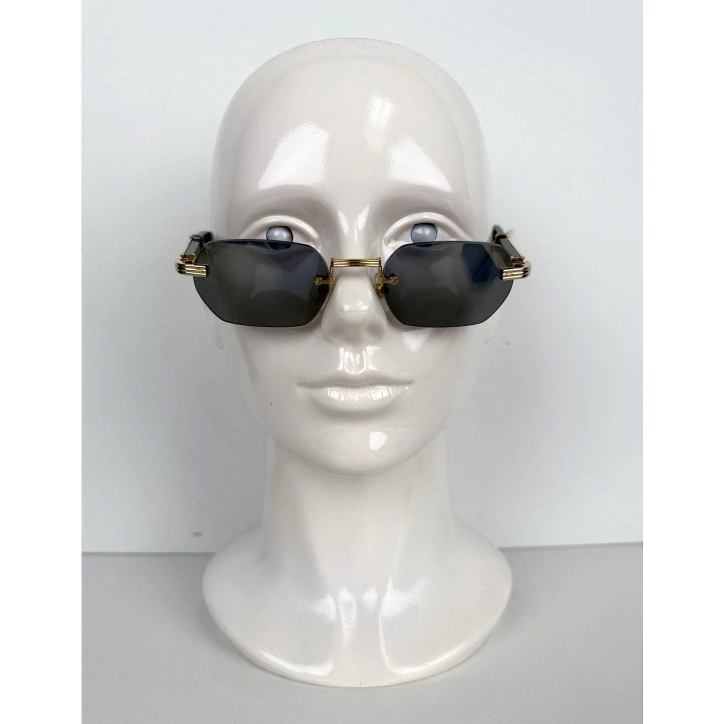 Cartier CT0362S Premiere de Cartier Sunglasses in Natural Horn Black Lenses