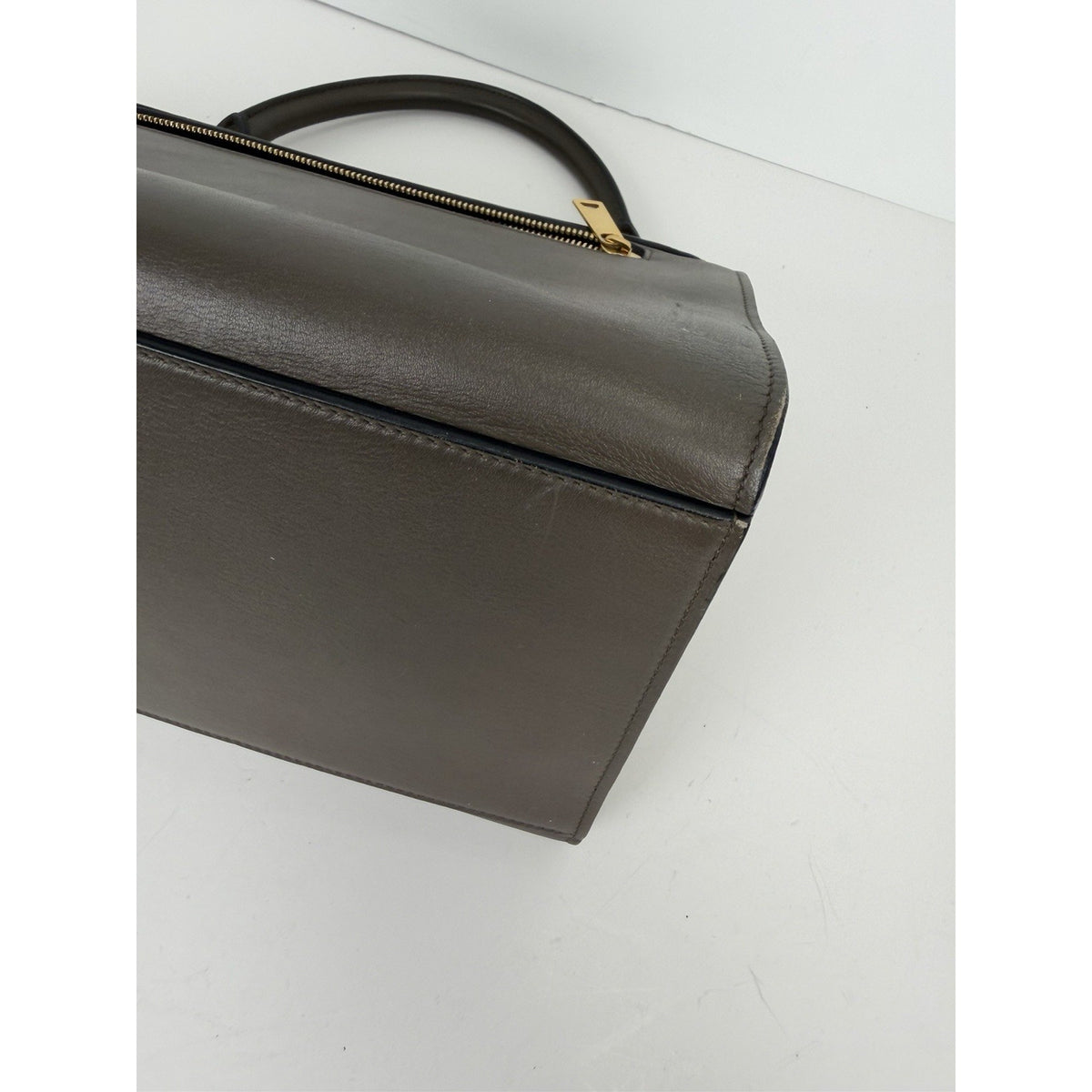 Celine Trapeze Micro Bag in Crocodile Embossed Calfskin Calfskin Leather S02