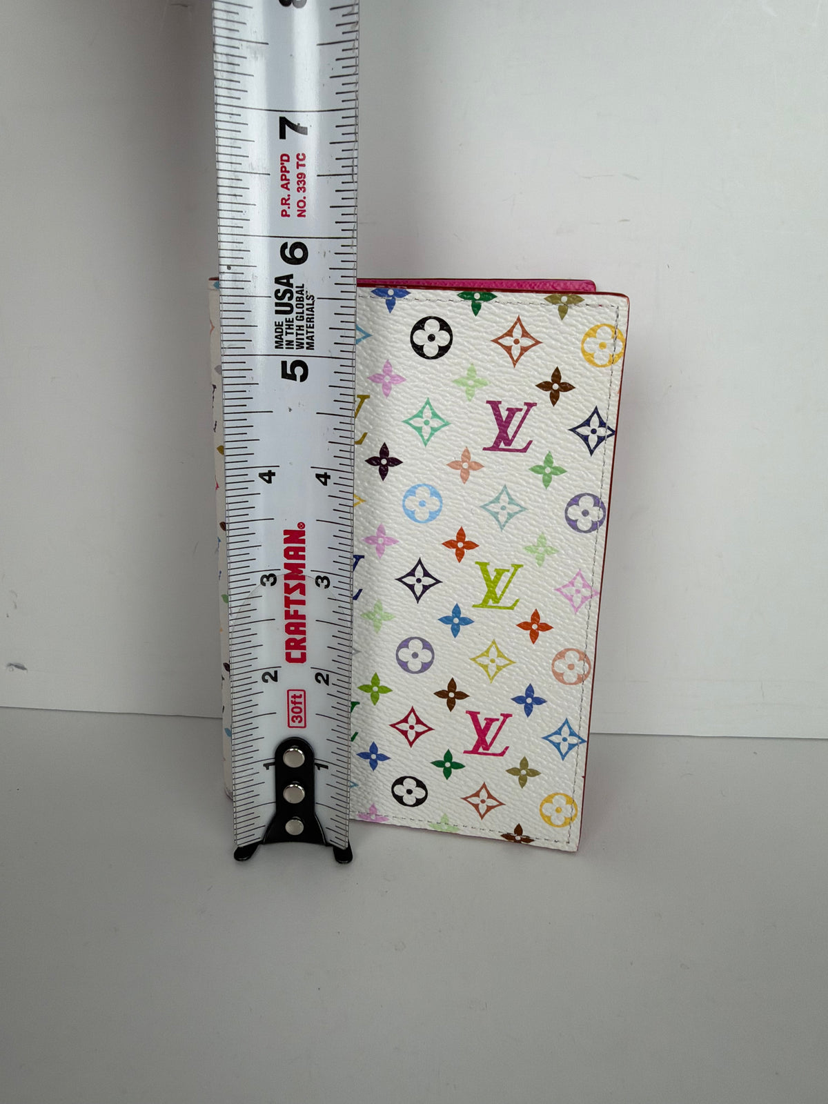 Louis Vuitton x Takashi Murakami Monogram Multicolor Passport Cover in Coated Canvas NFC K3