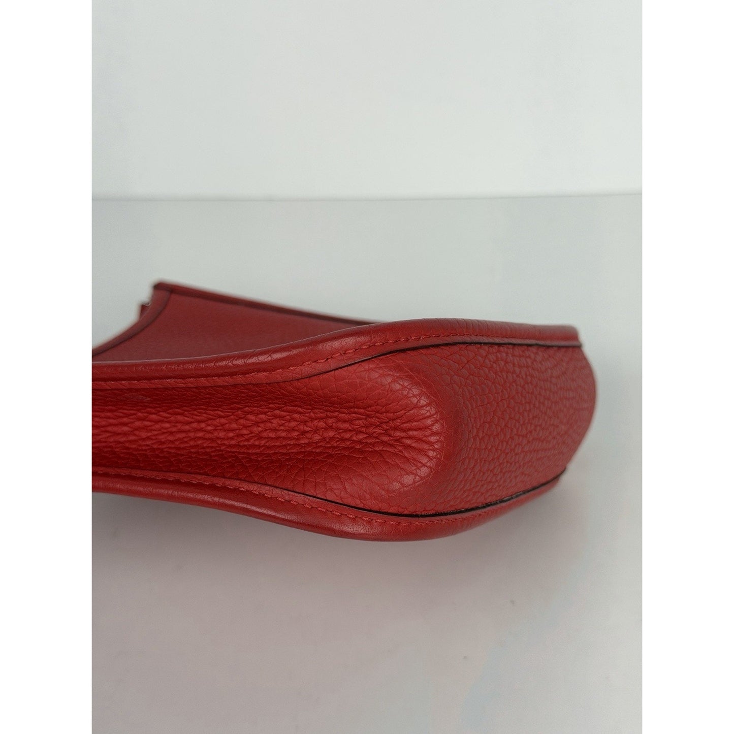 Hermes Evelyne TPM 16 Bag in Red Taurillon Clemence Leather 2015 C1