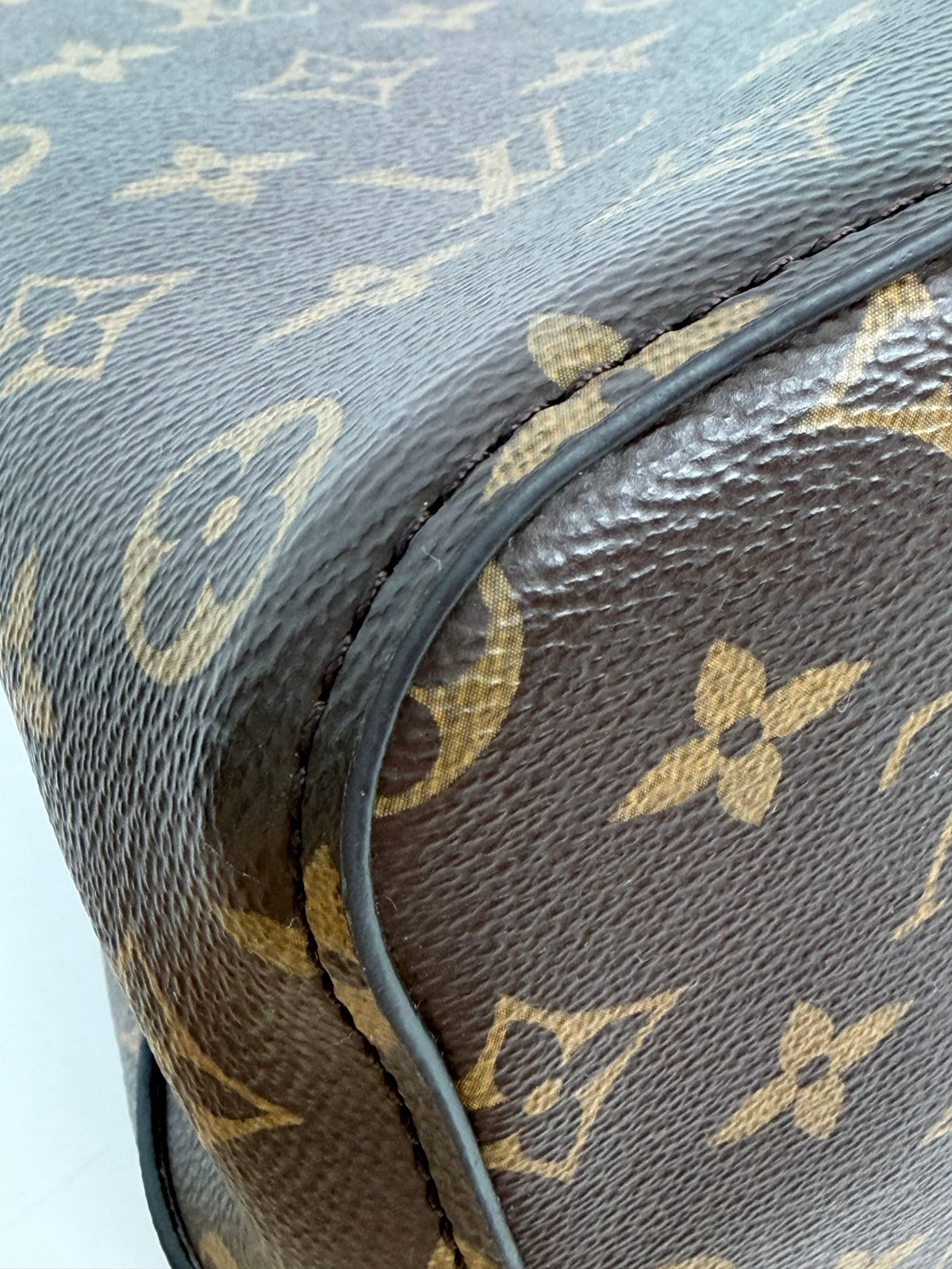 Louis Vuitton NeoNoe MM Bag in Rose Poudre & Brown LV Monogram Canvas NFC YC7