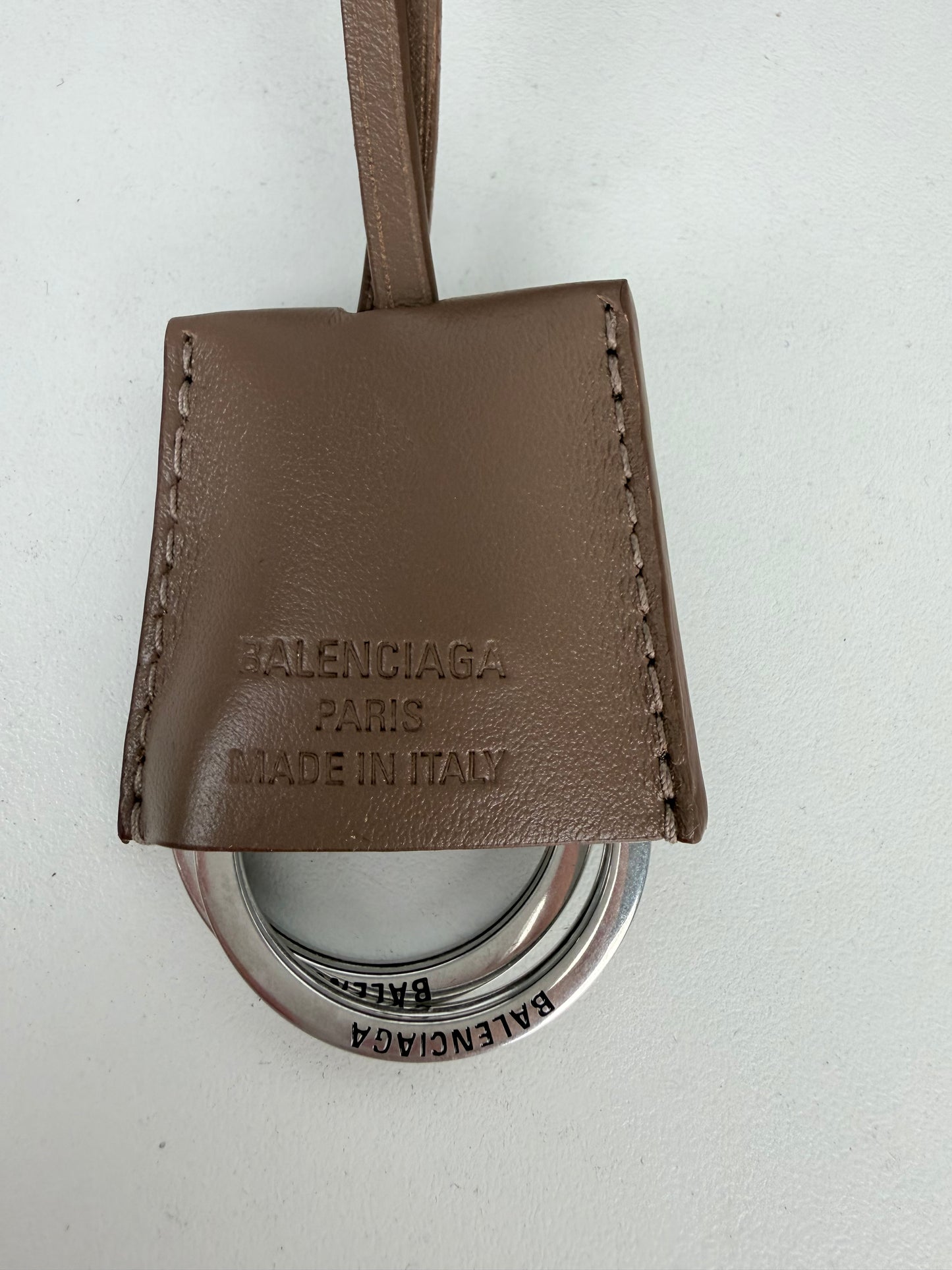 Balenciaga Smooth Calfskin Small Bel Air Carry All Bag in Dark Taupe B3