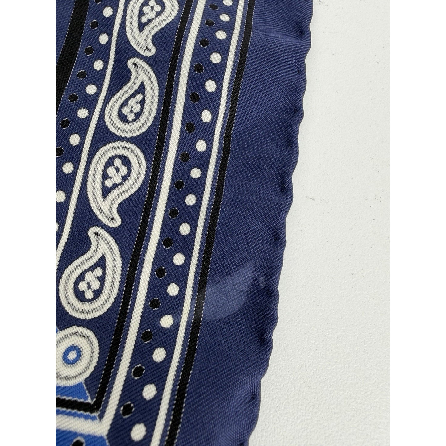 Hermes Buckle Print Bandana in Blue 100% Silk