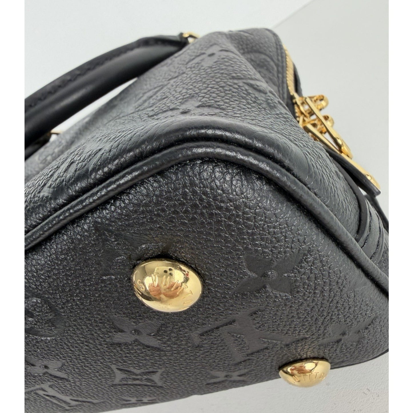 Louis Vuitton Neo Alma BB Bag in Black LV Monogram Empreinte Leather NFC B-5