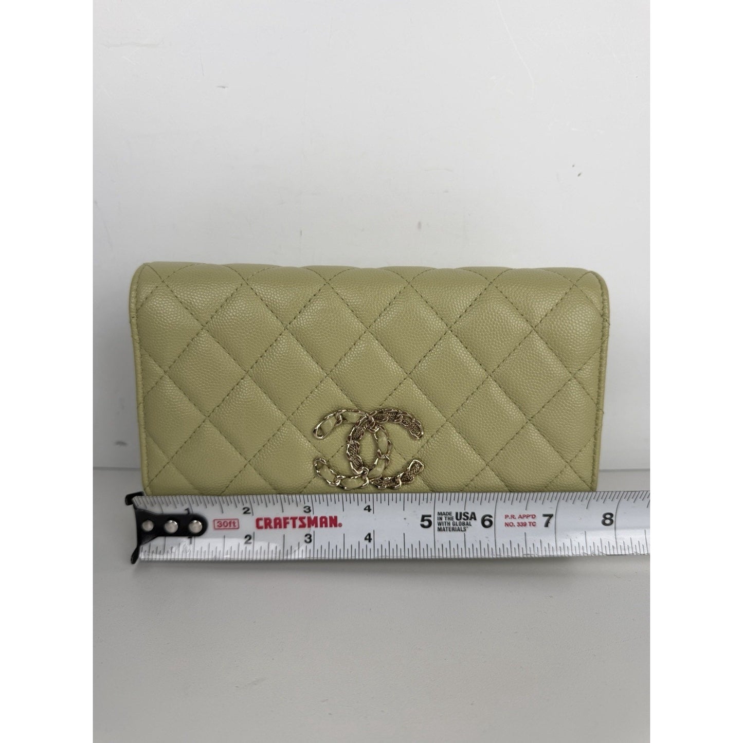 Chanel Wallet on Chain Bag in Green-Sage Caviar Quilted Leather 2020 R-1