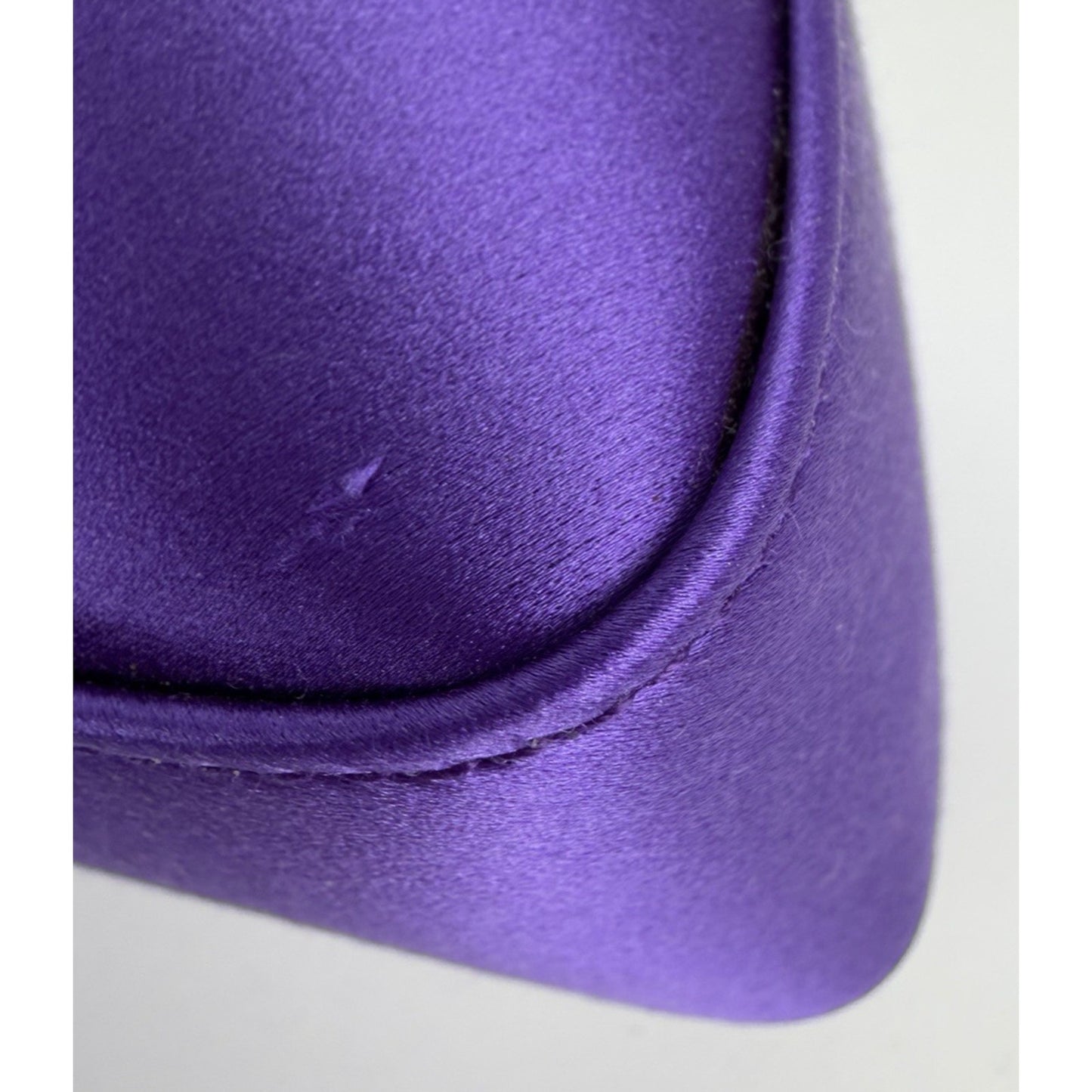 Lanvin Haute Clutch Bag Séquence Purple Satin