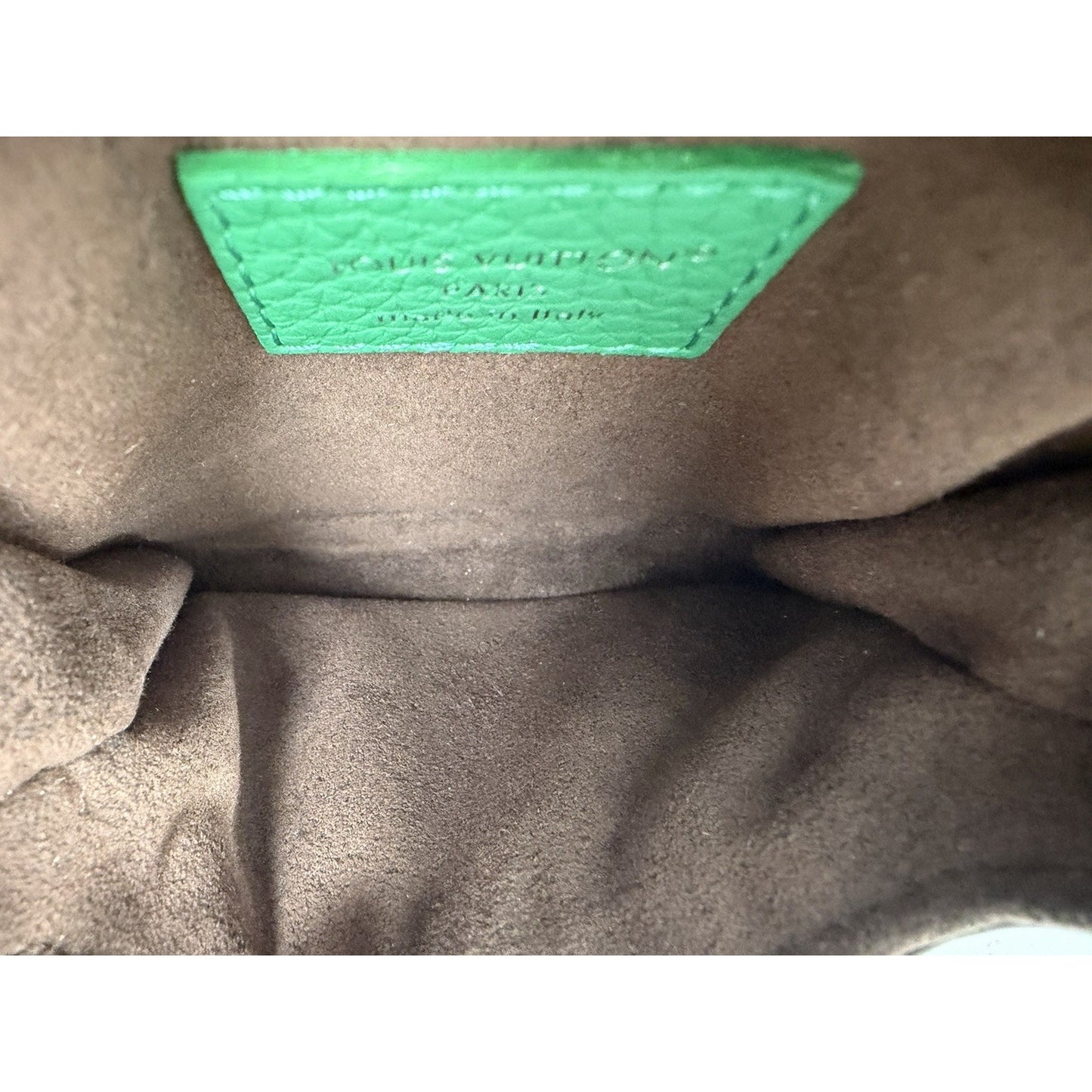 Louis Vuitton Maillet Putter Headcover in Brown Canvas & Green Leather NFC