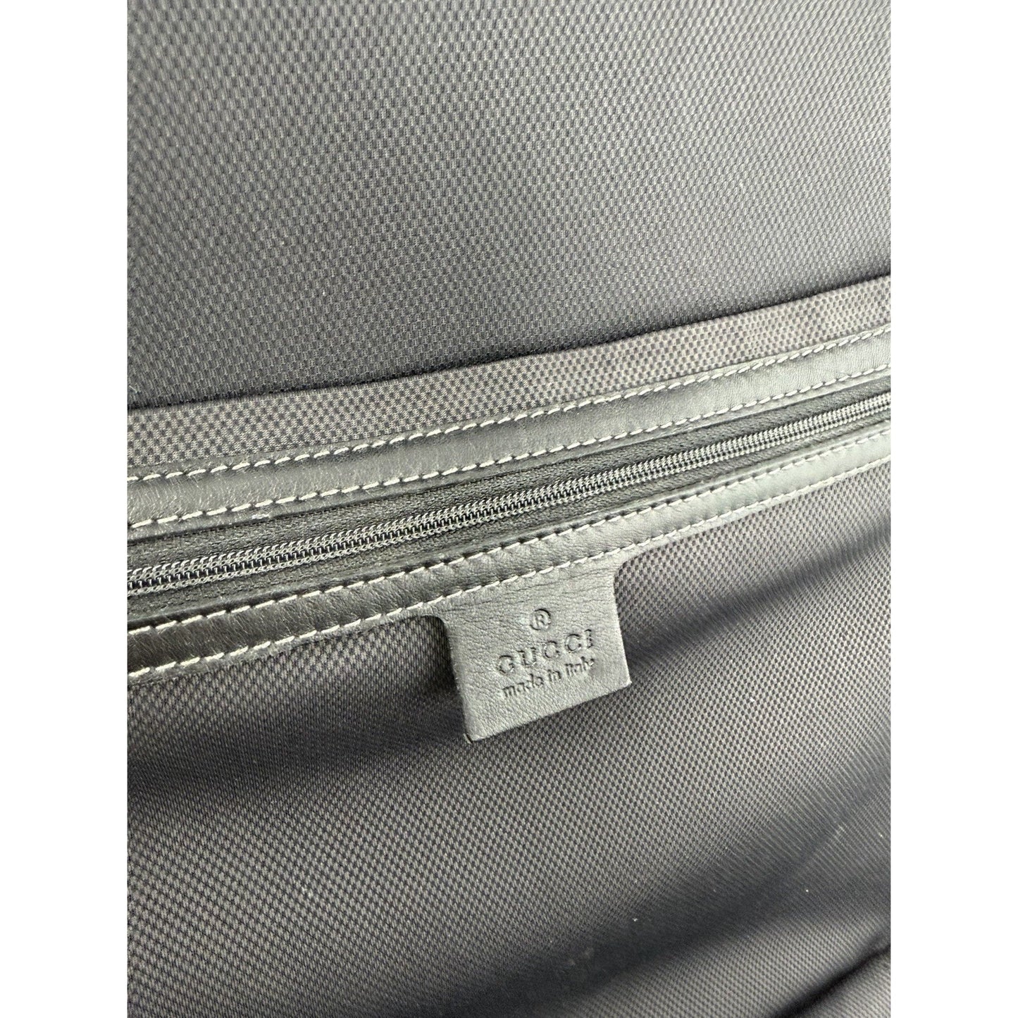 Gucci Interlocking G Hard Shell Rolling Carry-On Suitcase in Black