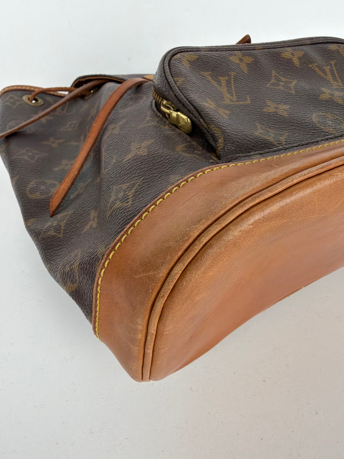 Louis Vuitton Monogram Montsouris Backpack Brown Coated Canvas 1999