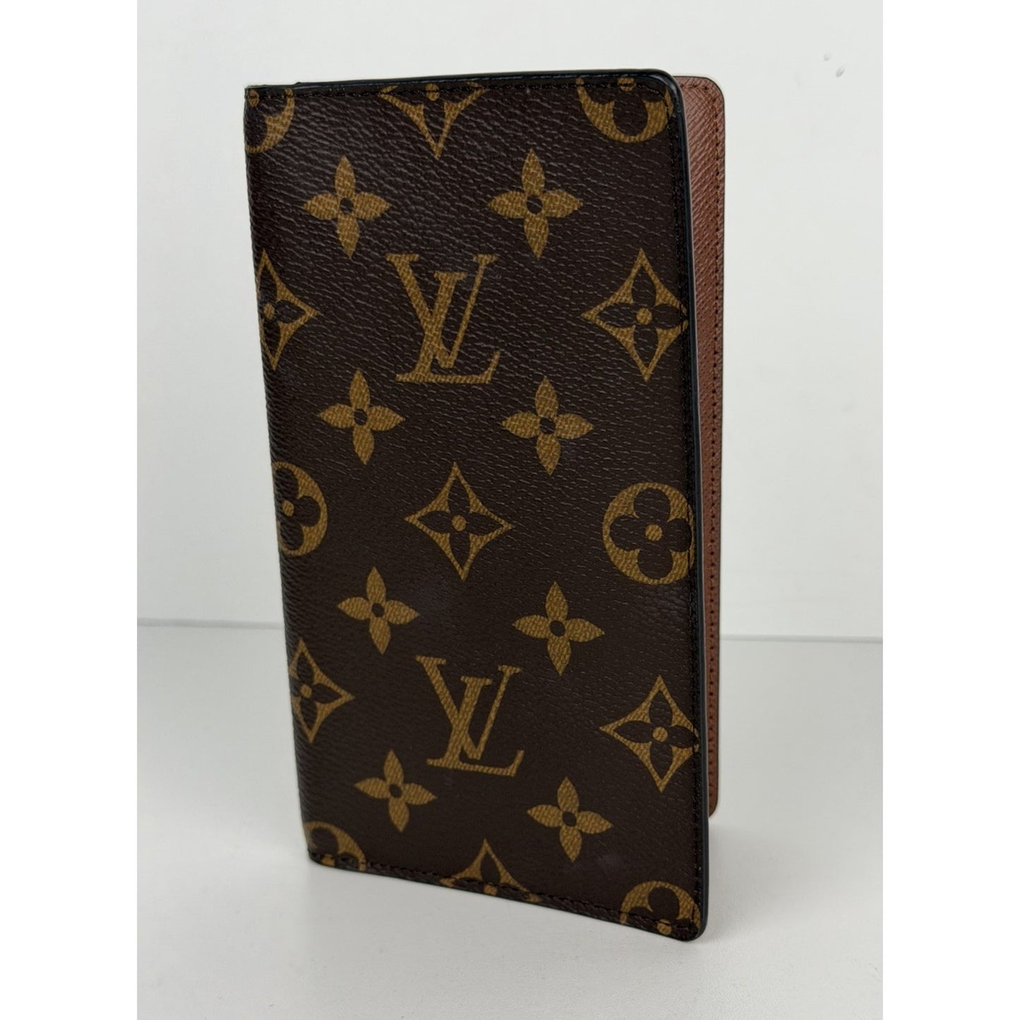 Louis Vuitton Pocket Agenda Cover Credit Card Slots Brown Canvas NFC