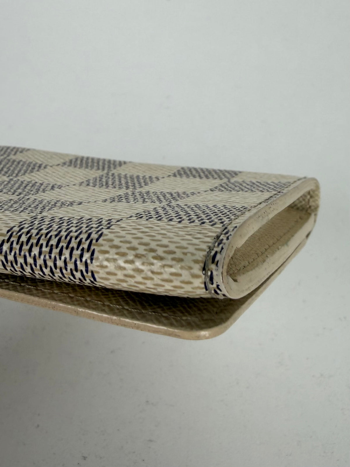 Louis Vuitton Card Holder White and blue Damier Azur Coated Canvas 2007 K-1